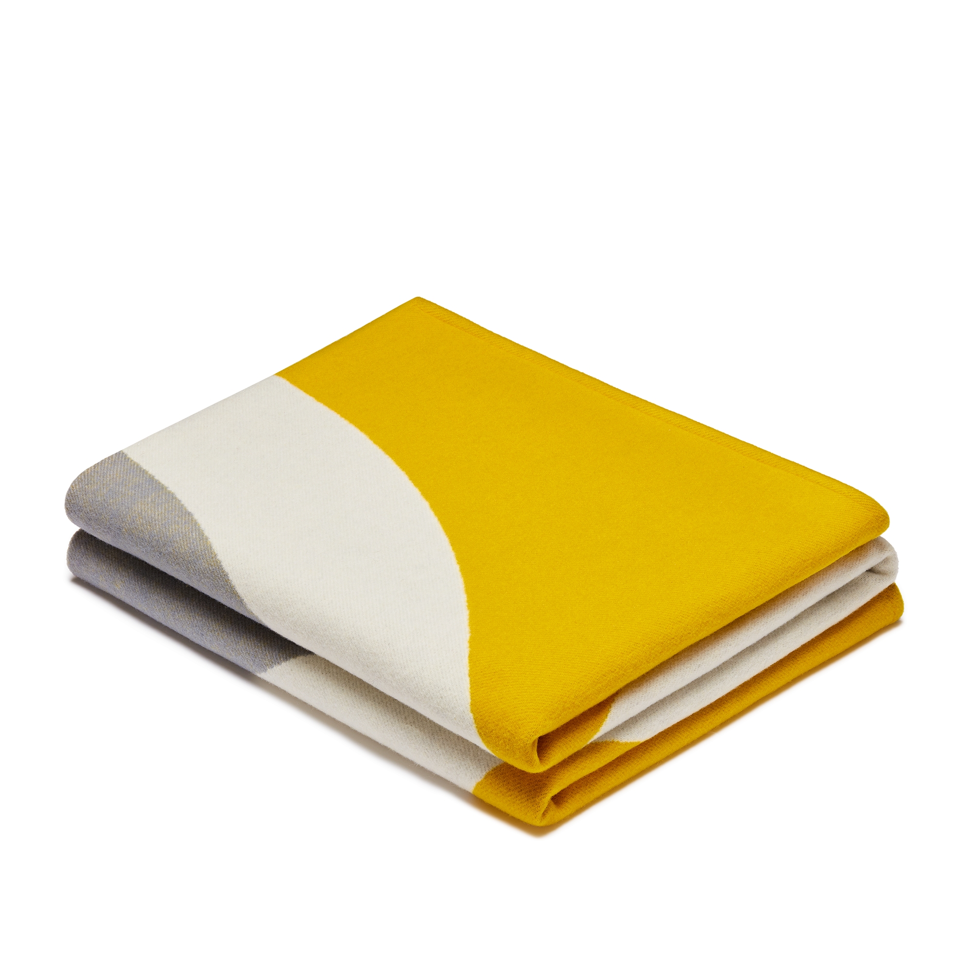 CD Entrelacés 系列织毯 黄色绵羊毛混纺面料 E03