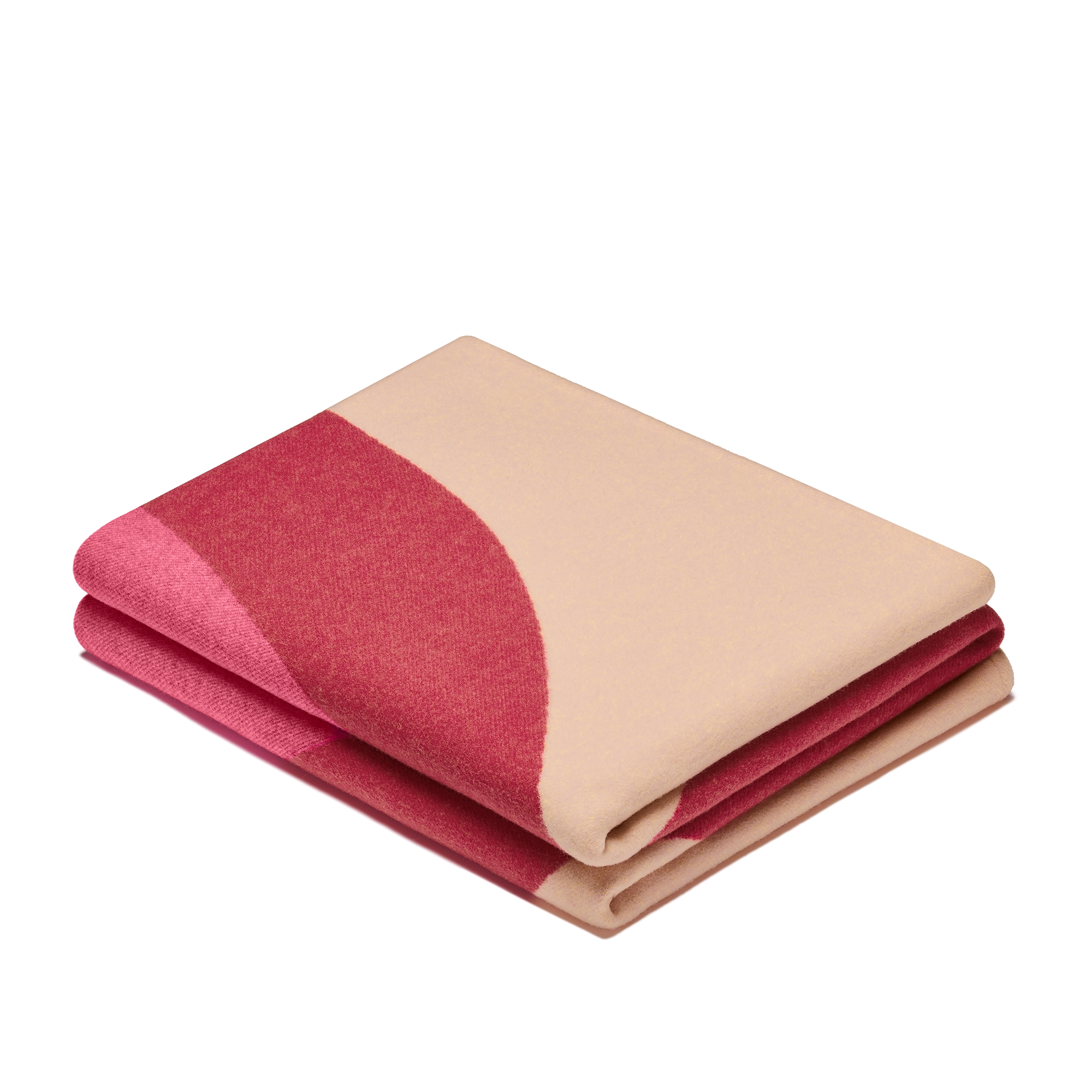 CD Entrelacés 系列织毯 粉色绵羊毛混纺面料 E03