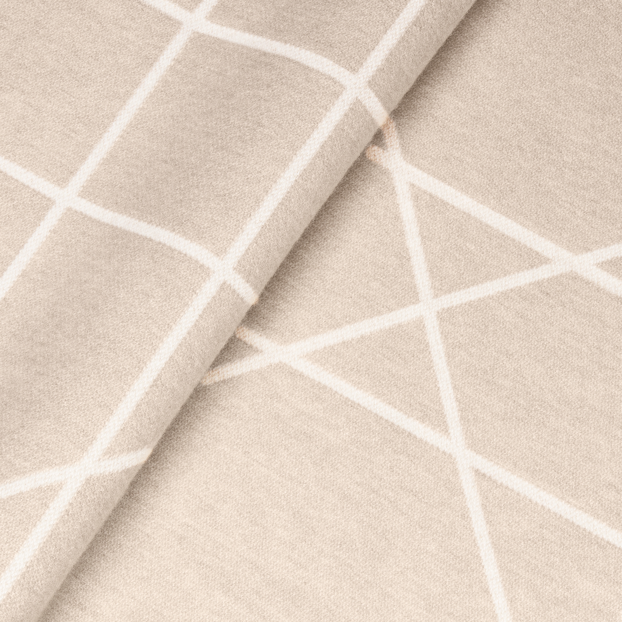 毯子 米色藤格纹 E09