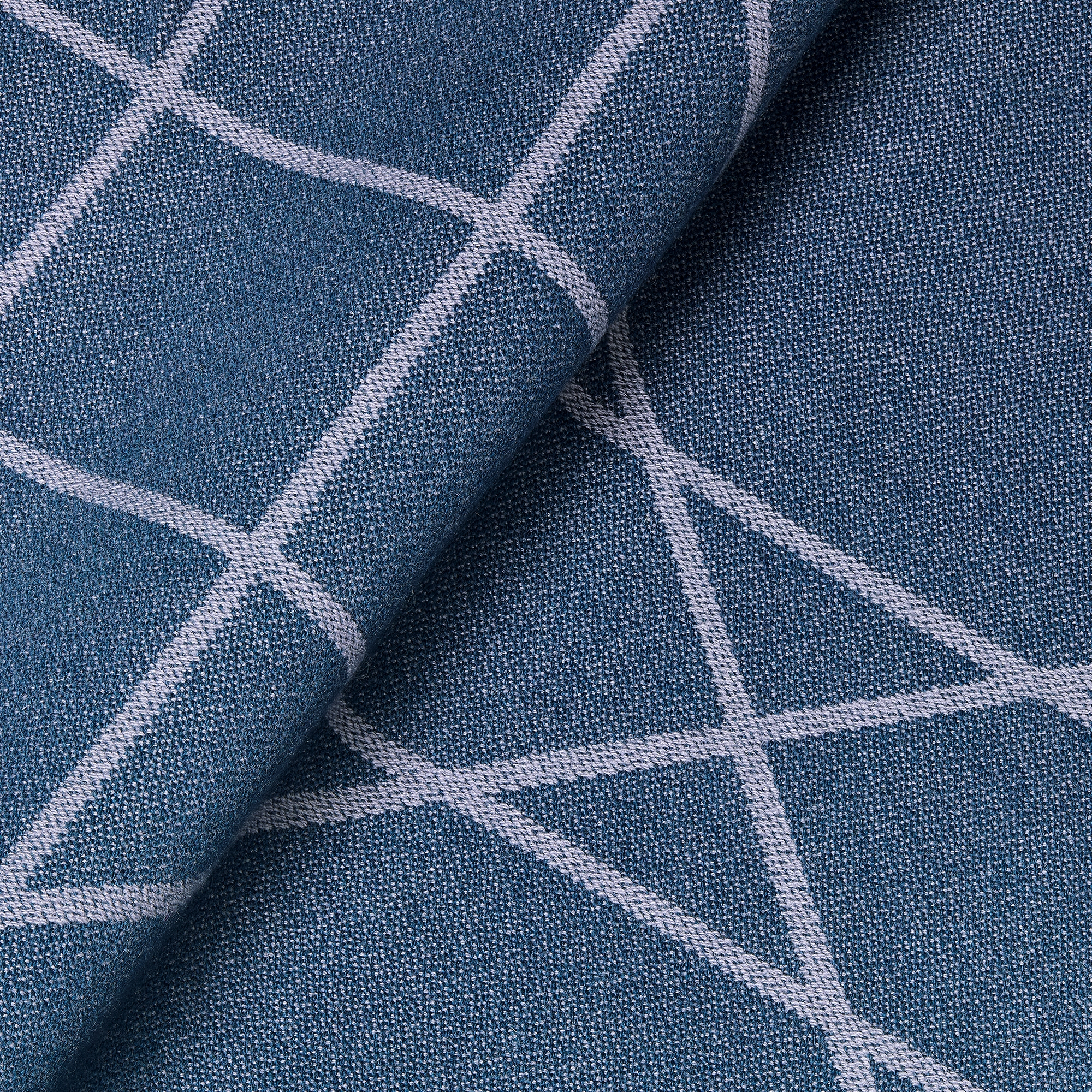 织毯 蓝色藤格纹 E09