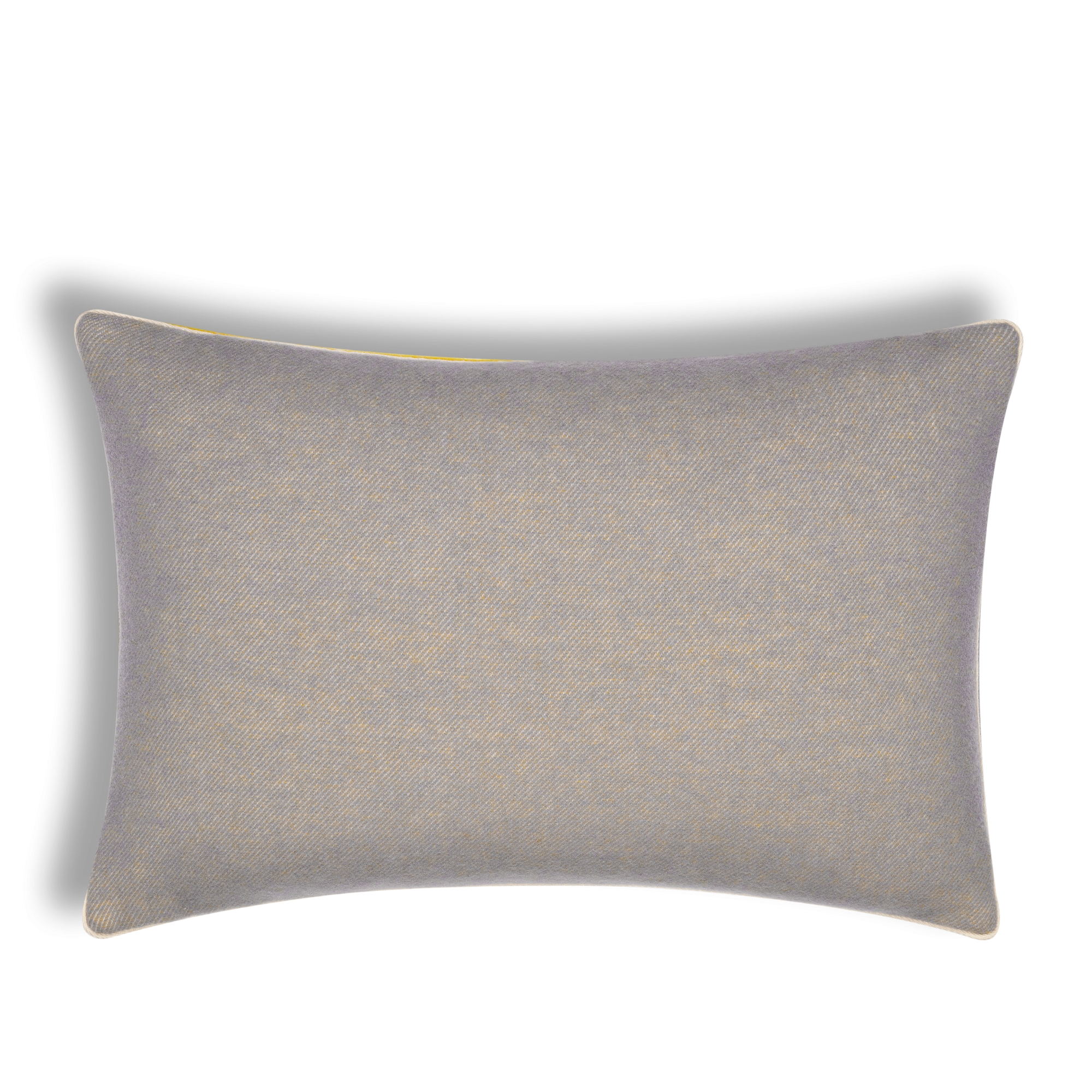 CD Entrelacés 系列长方形靠垫 黄色绵羊毛混纺面料 E08