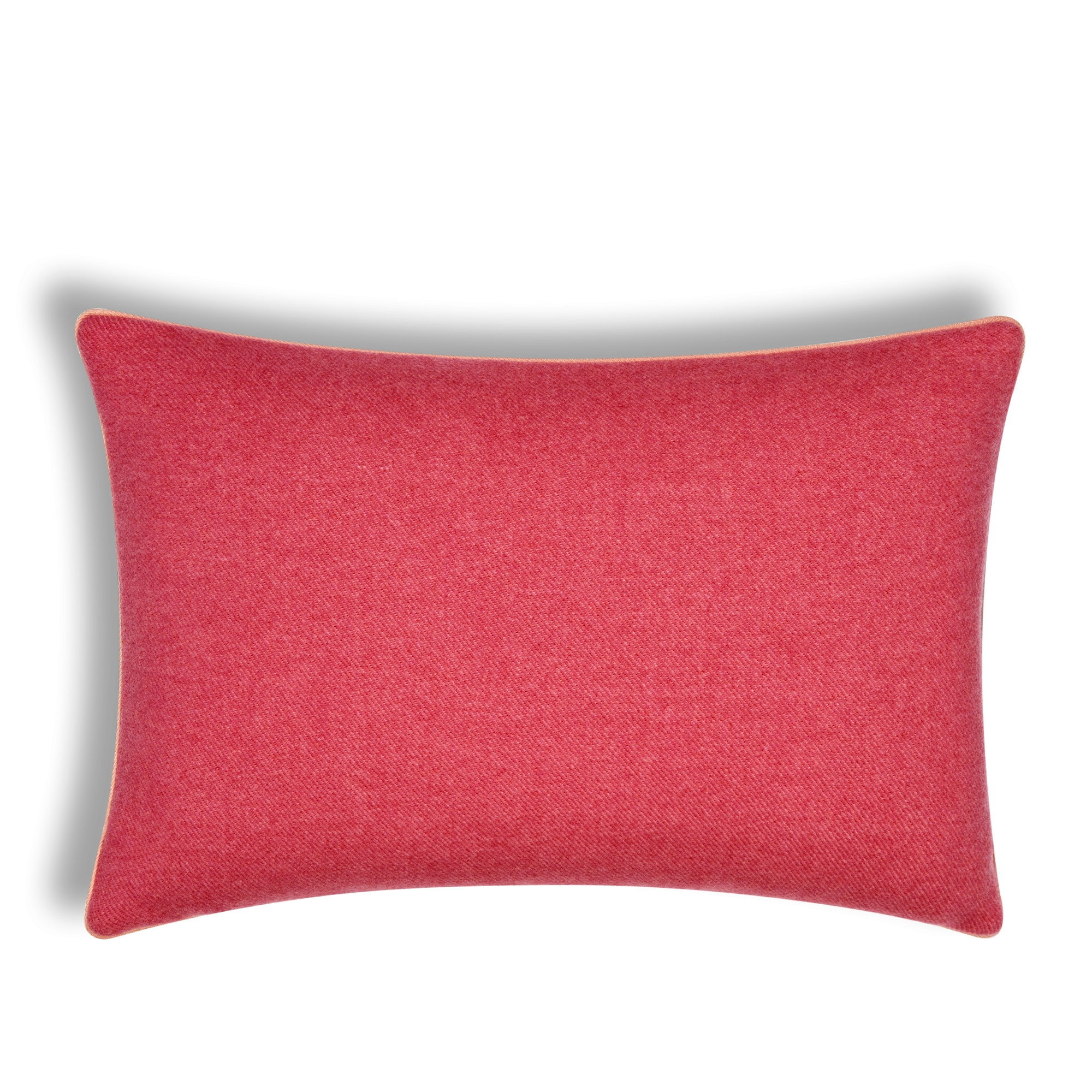 CD Entrelacés 系列长方形靠垫 粉色绵羊毛混纺面料 E08