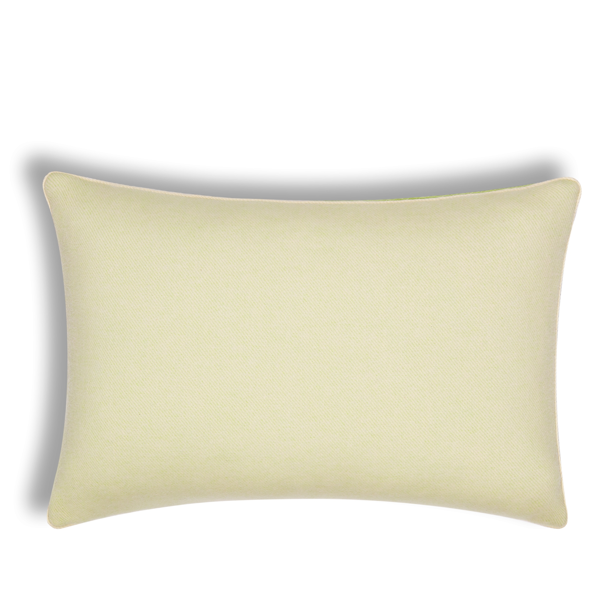 CD Entrelacés 系列长方形靠垫 绿色绵羊毛混纺面料 E08