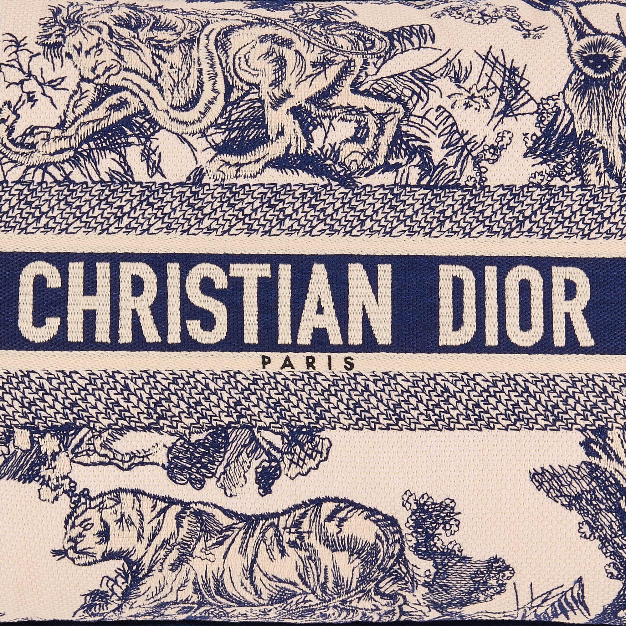 方形靠垫 蓝色茹伊印花 E10