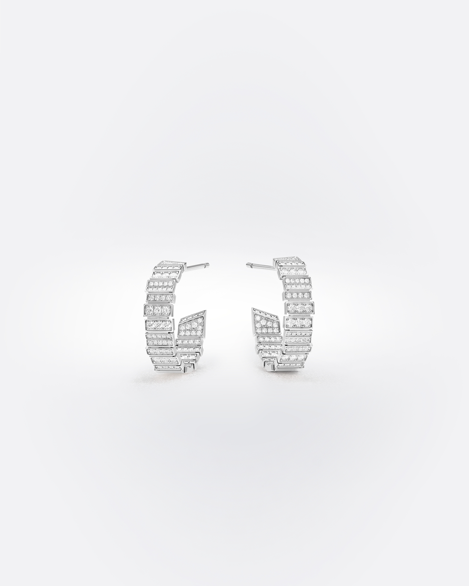 GEM DIOR 耳环 白色 18K 金和钻石 E01