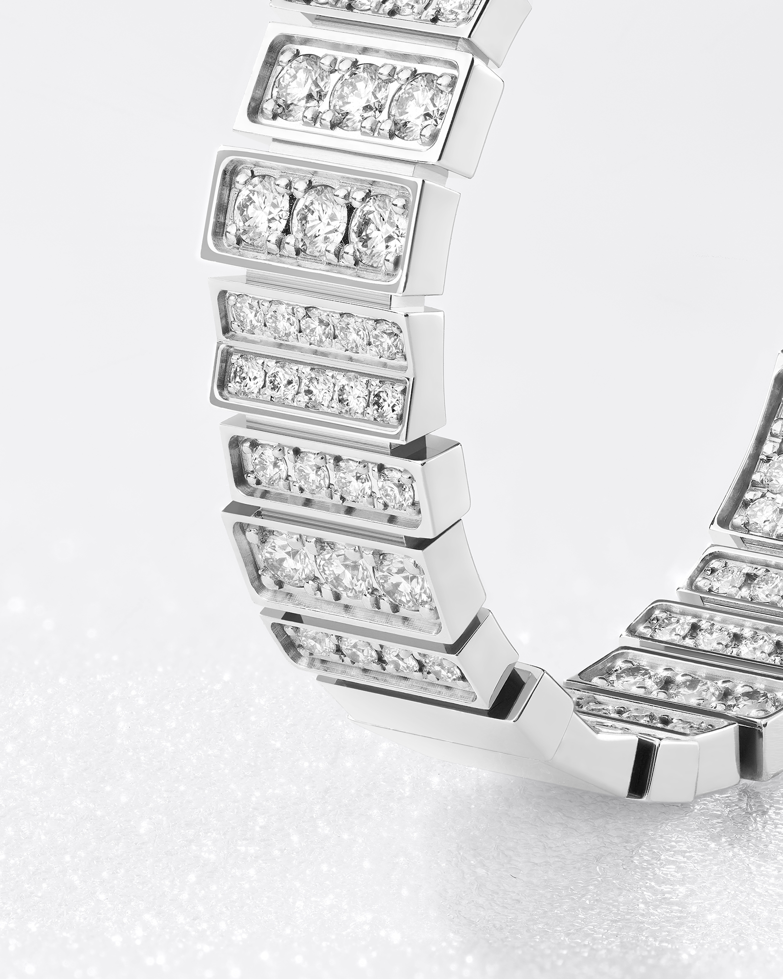 GEM DIOR 耳环 白色 18K 金和钻石 E02