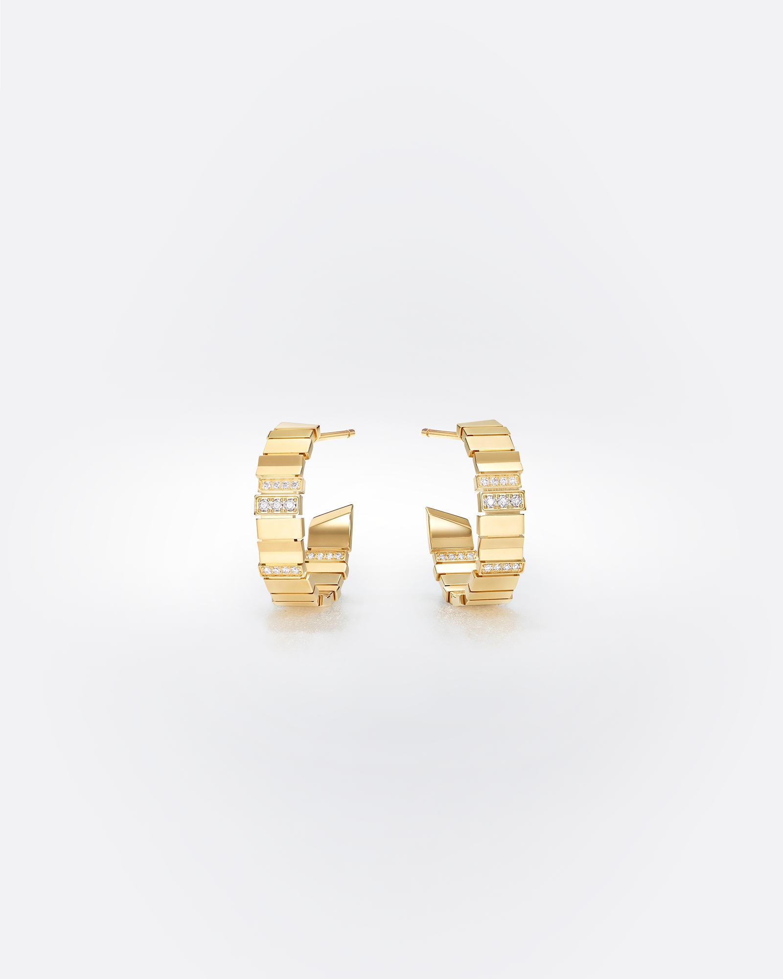 GEM DIOR 耳环 黄色 18K 金和钻石 E01