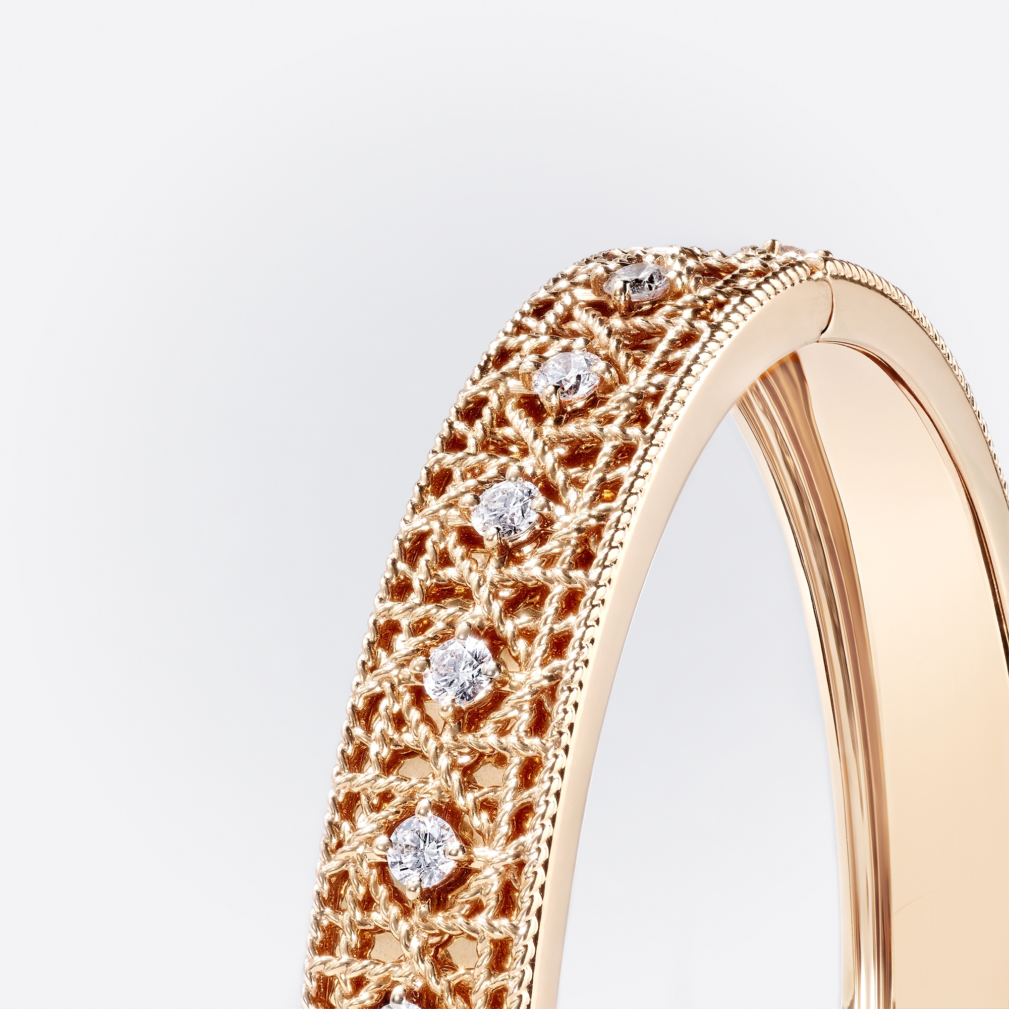 My Dior 手镯 玫瑰色和白色 18K 金和钻石装饰 E02