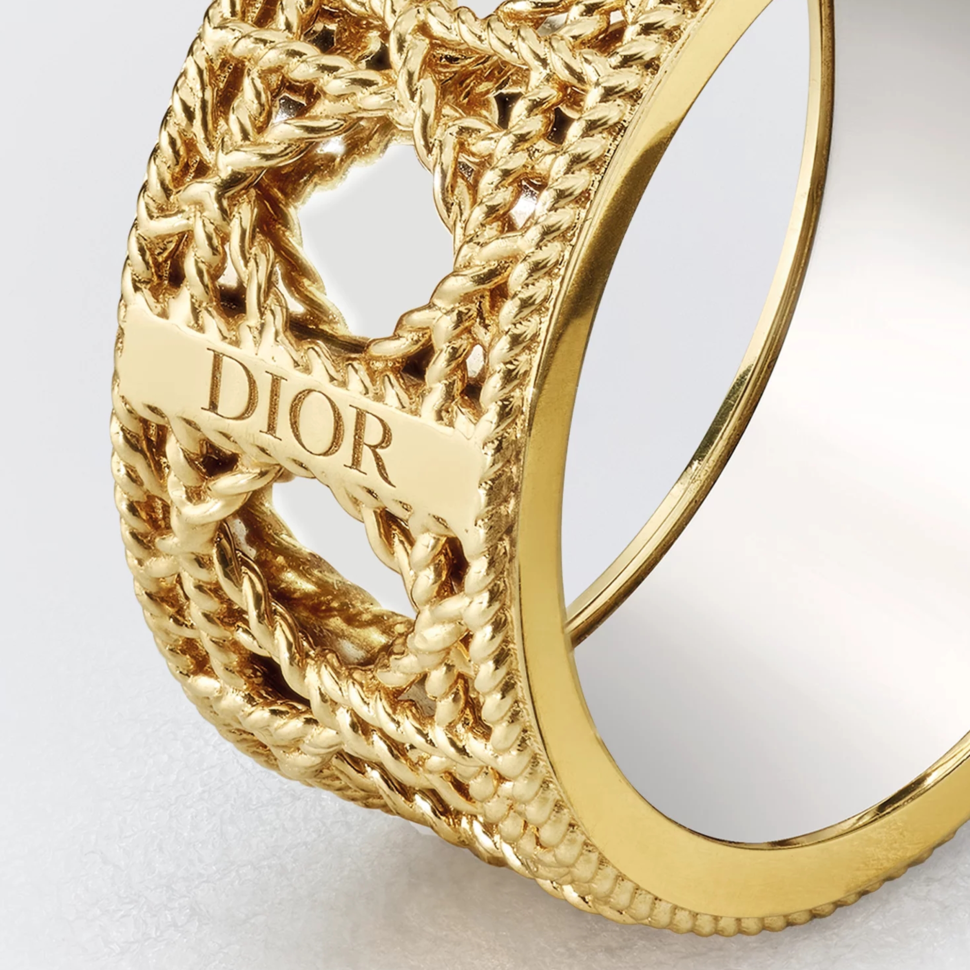 My Dior 戒指 黄色 18K 金和白色 18K 金 E03