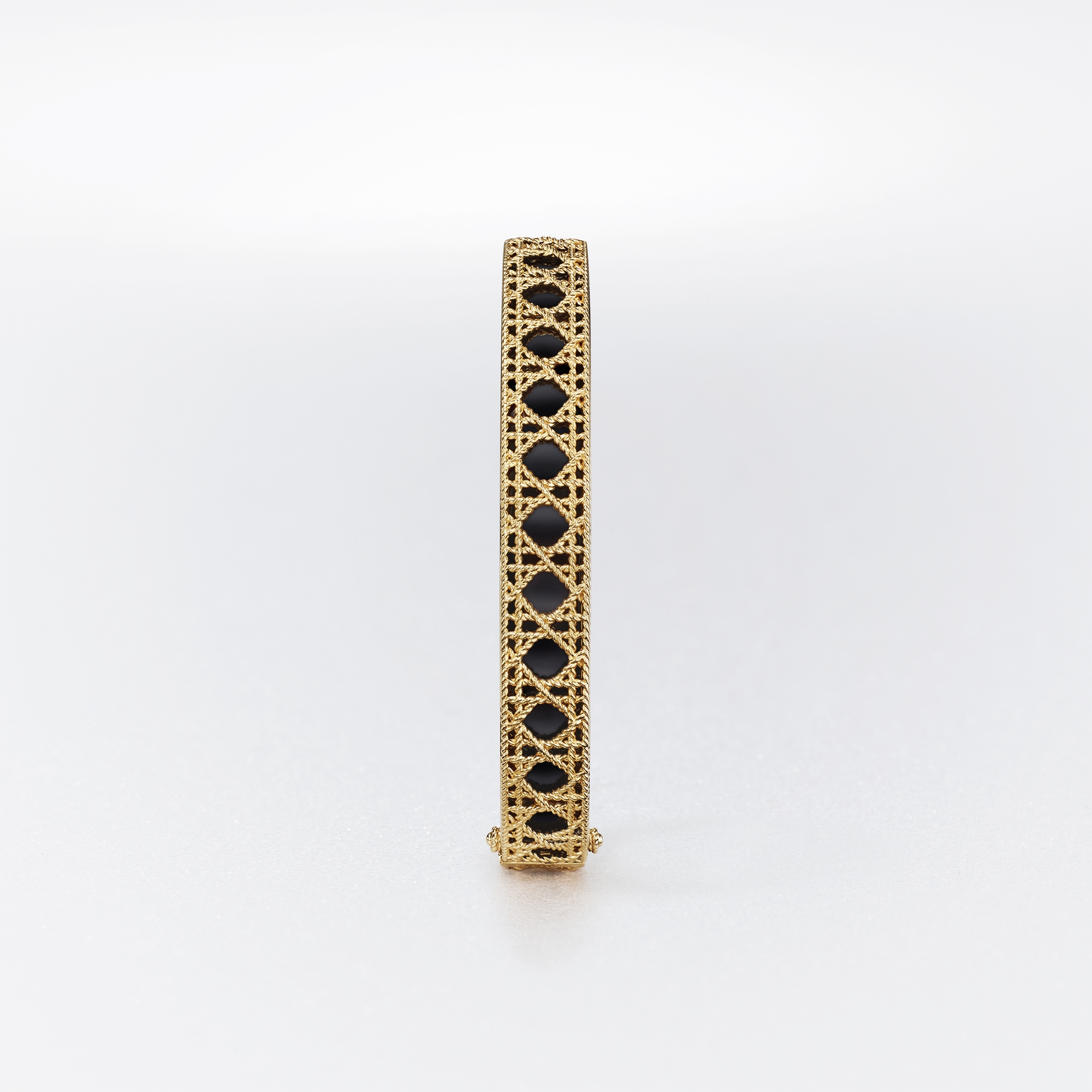 My Dior 手链 黄色 18K 金、白色 18K 金和黑色涂漆 E03