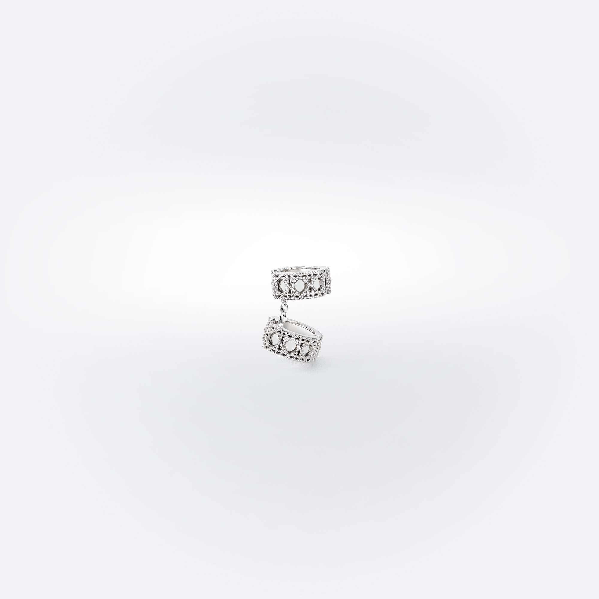 My Dior 单只耳饰 白色 18K 金和钻石 E02