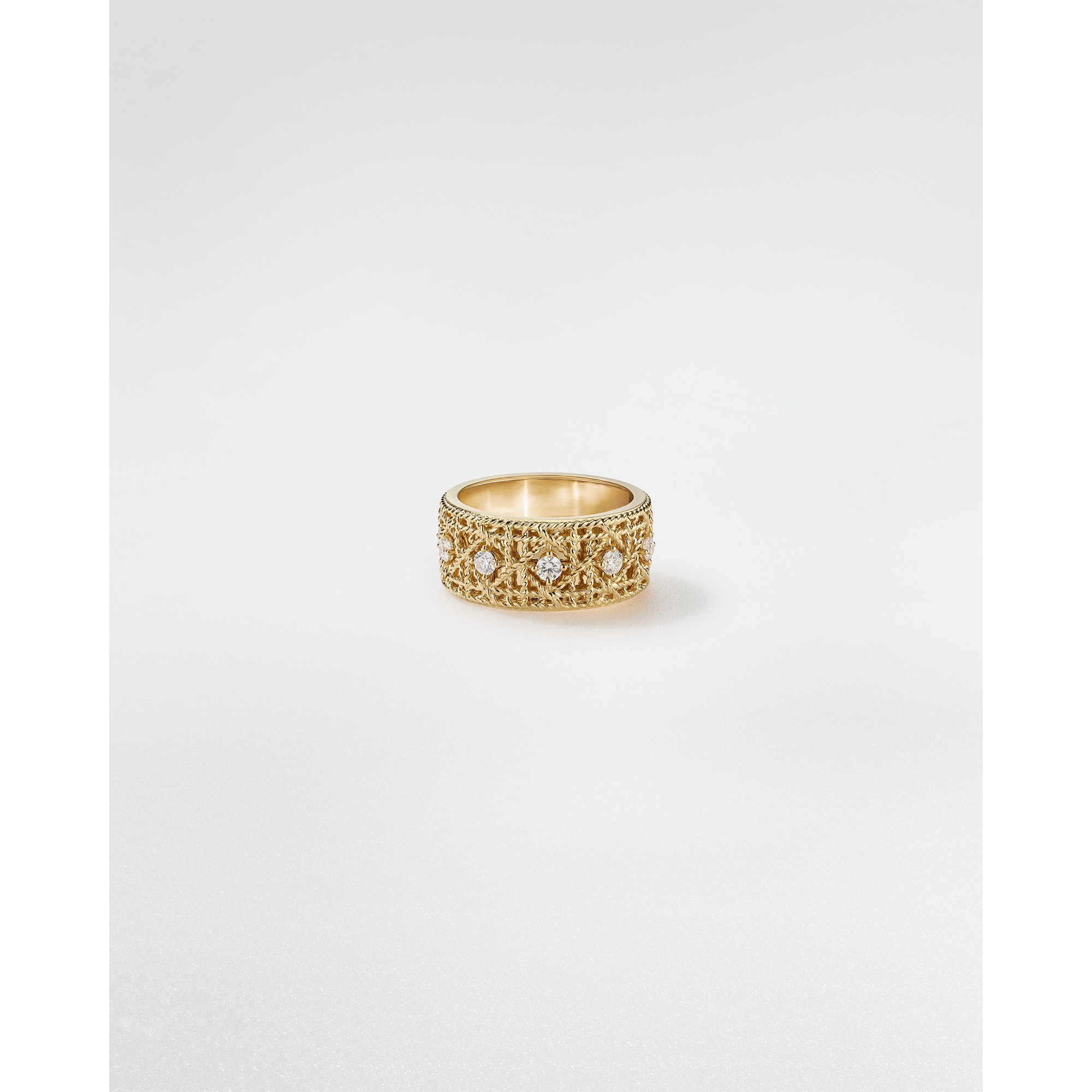 My Dior 戒指 黄色 18K 金和钻石装饰 E01