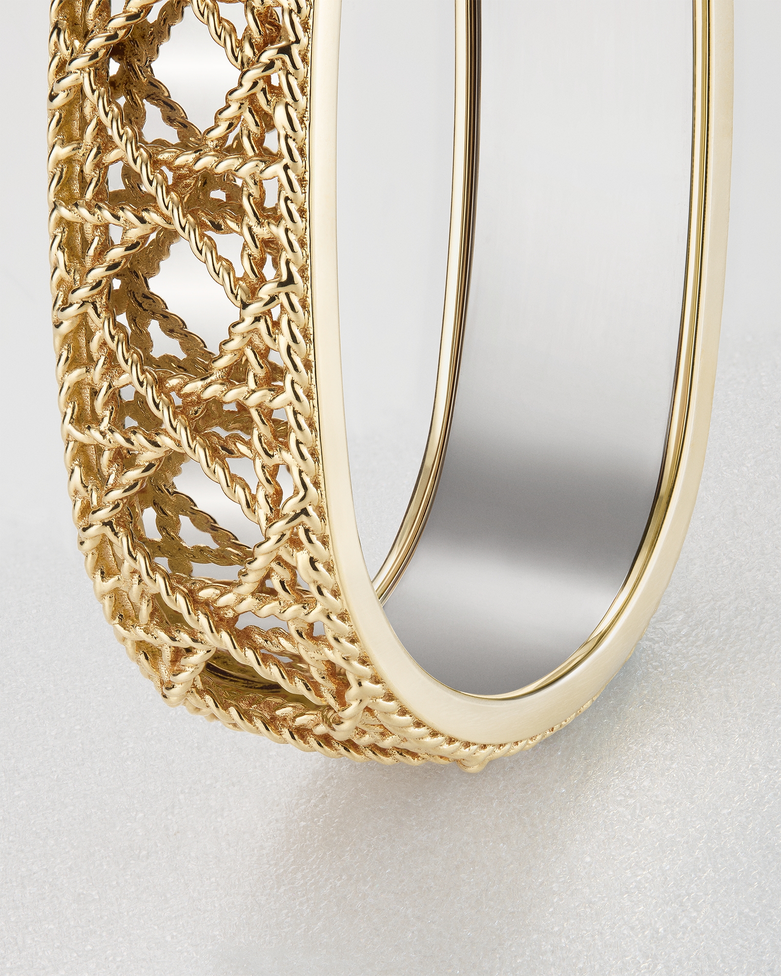 My Dior 戒指 黄色和白色 18K 金 E03