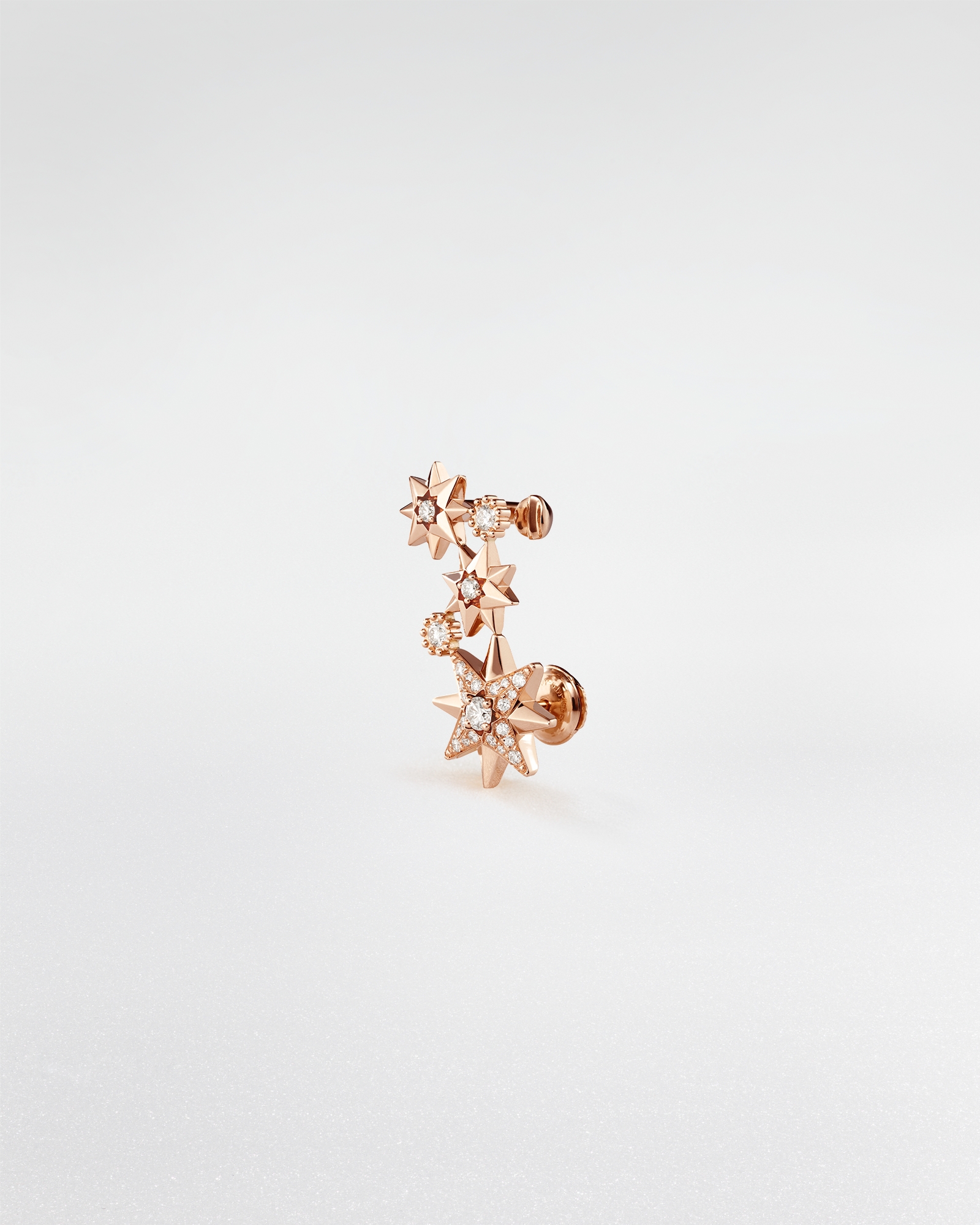 Étoile des Vents 单只耳环 玫瑰色 18K 金和钻石 E02