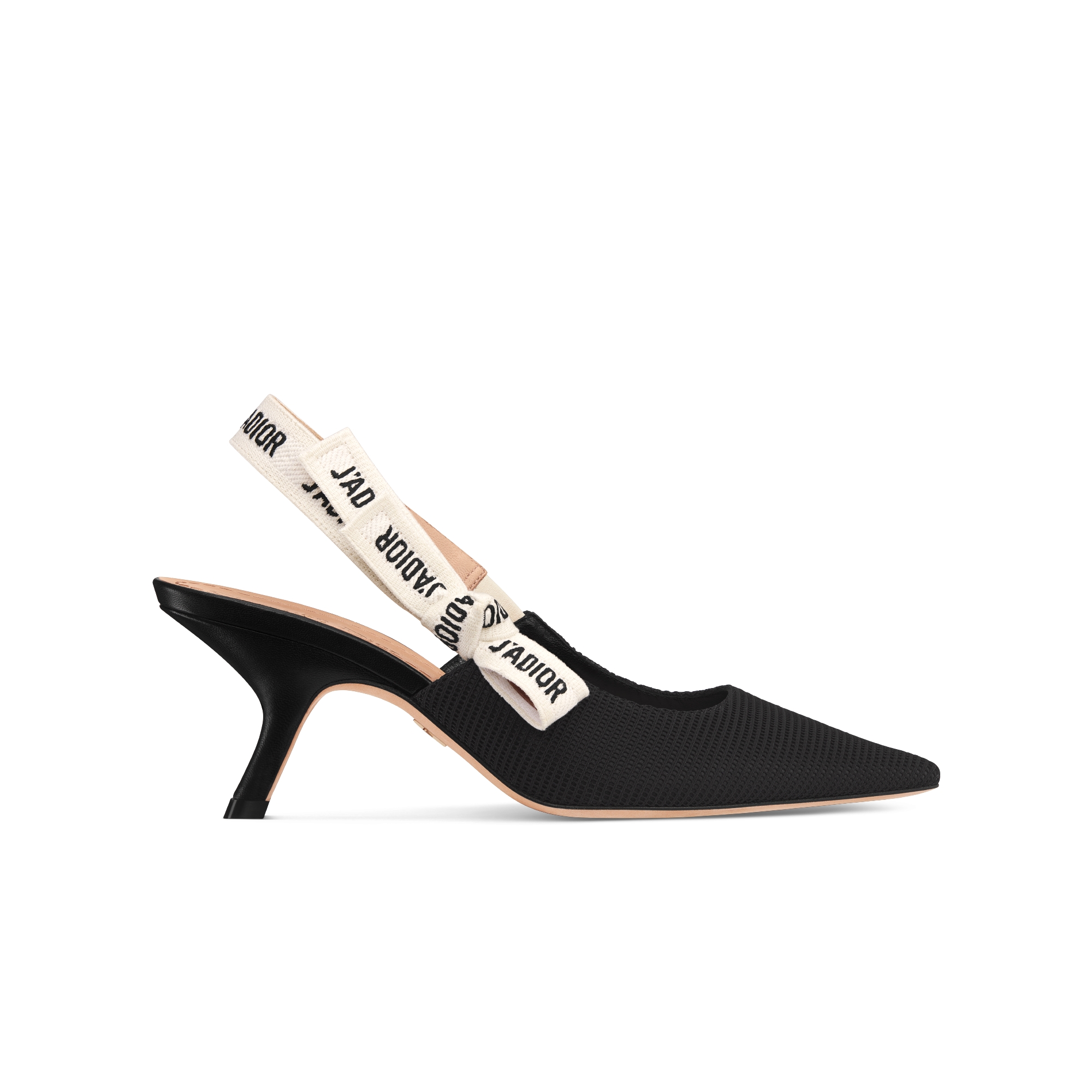 J'Adior 露跟高跟鞋 黑色科技面料 E02