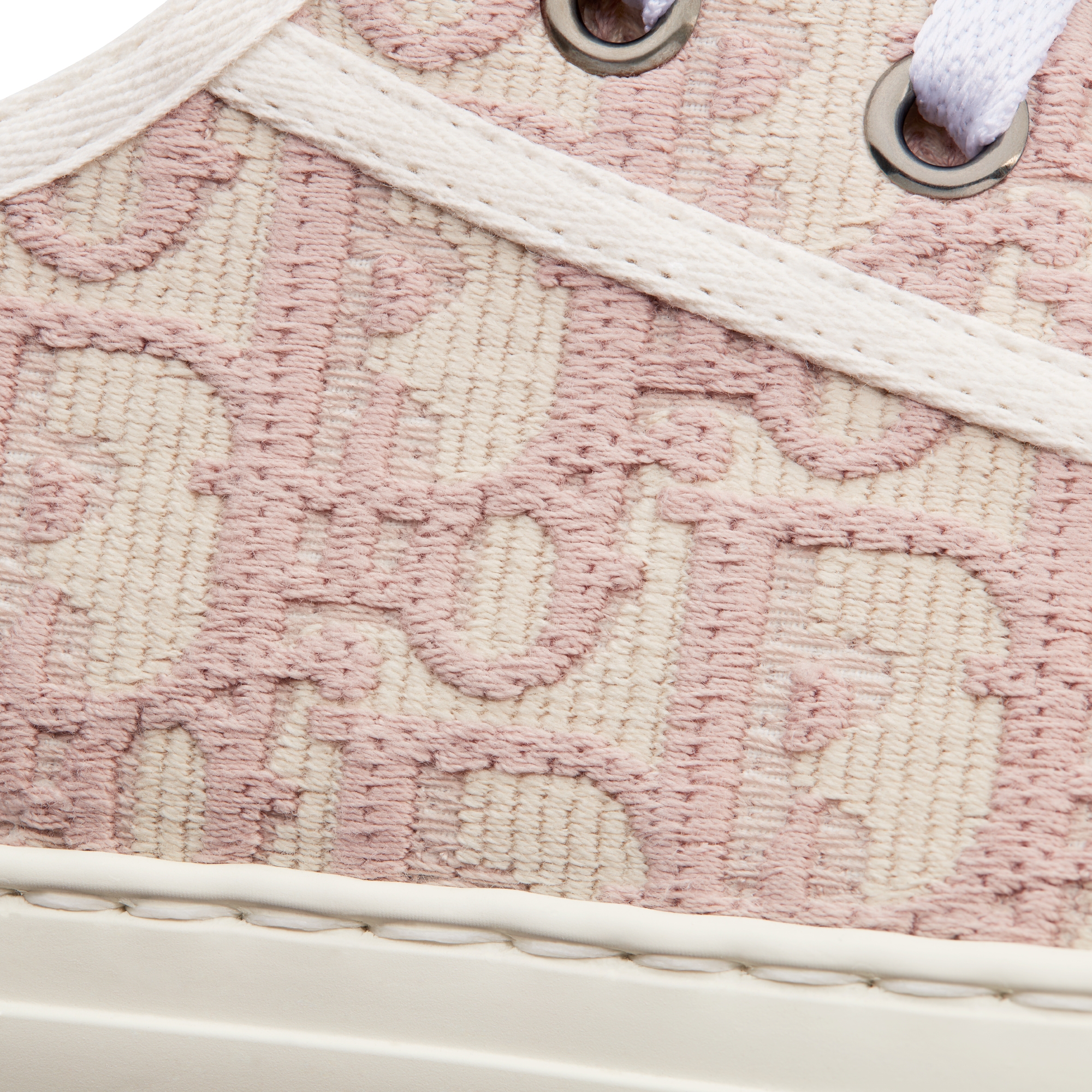 Walk'n'Dior 厚底运动鞋 裸色棉质刺绣面料 Oblique 印花 E09