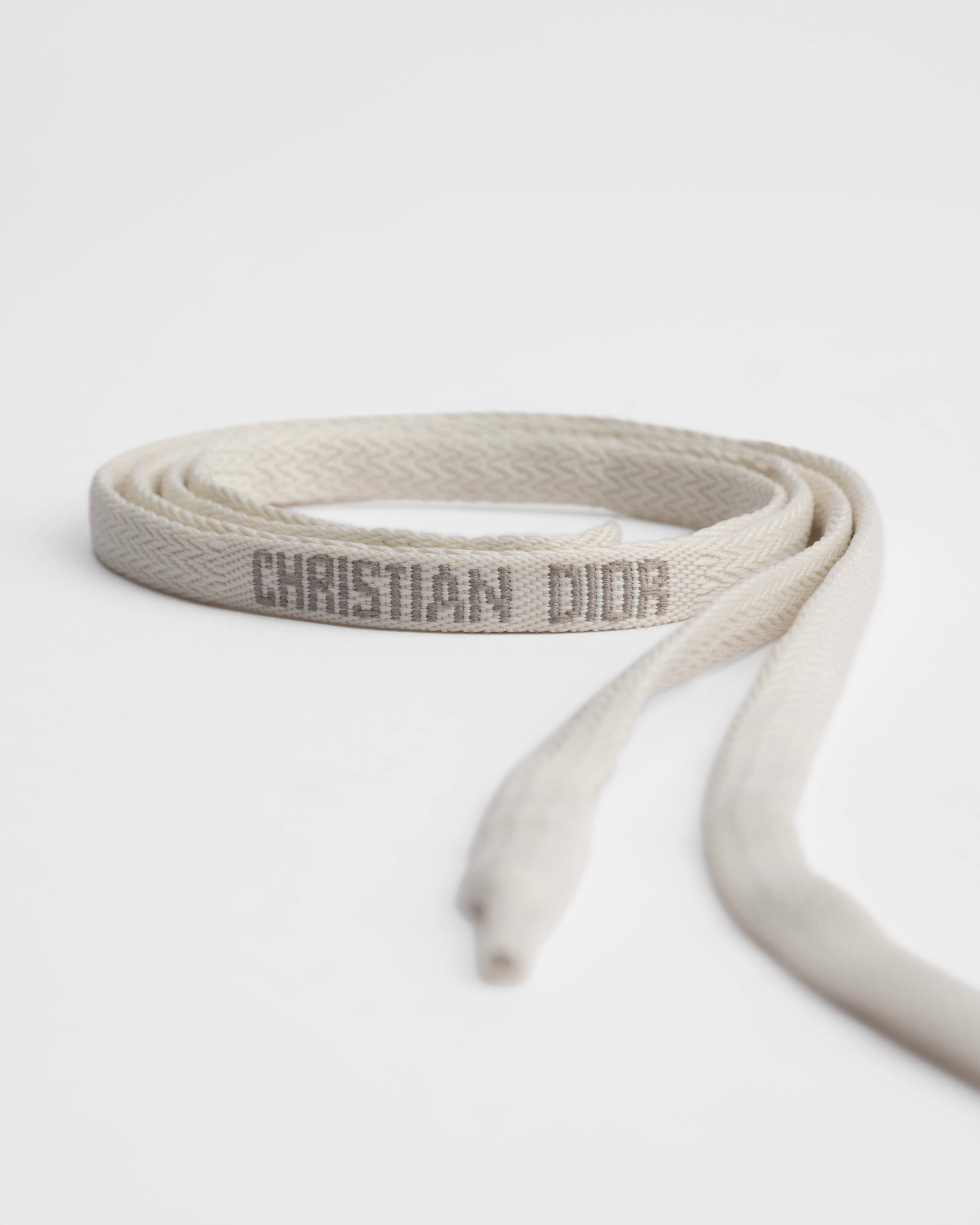 Walk'n'Dior 厚底运动鞋 岩石灰色棉质刺绣面料 Oblique 印花 E14