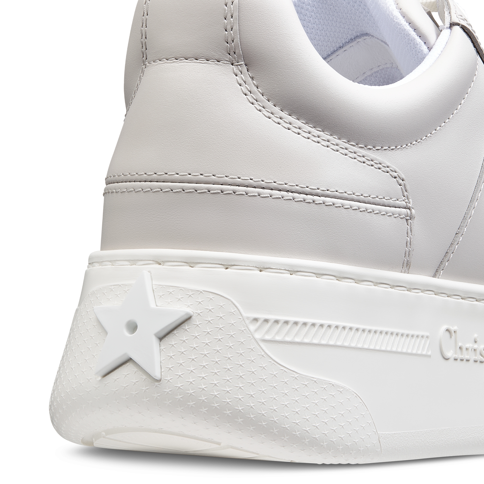 Dior Star 厚底运动鞋 灰色牛皮革和绒面牛皮革 E09