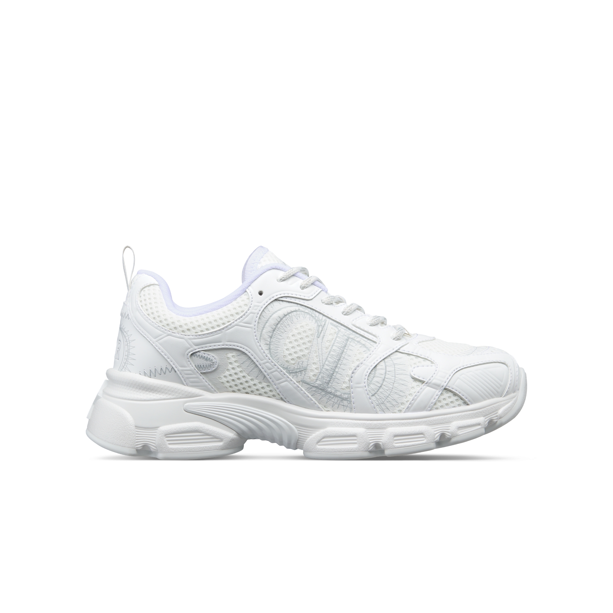 Dior Chrono 运动鞋 网眼织物和白色皮革效果镶片 E02