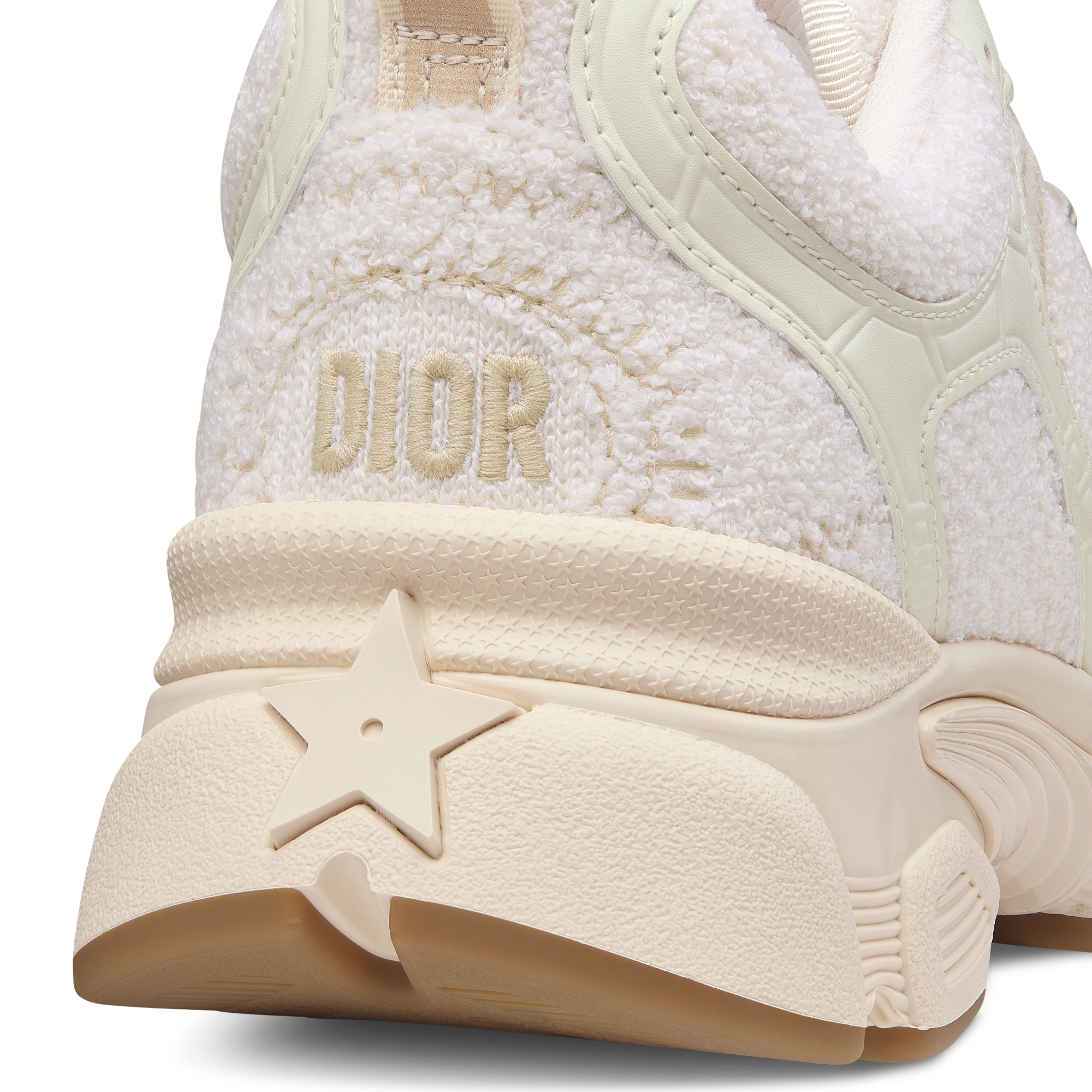 Dior Chrono 运动鞋 米色毛圈效果科技面料和皮革效果镶片 E09