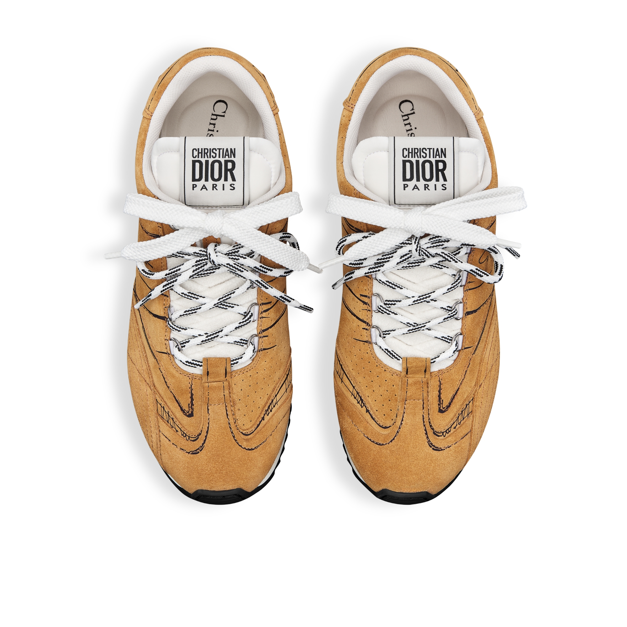 D-Sketch 运动鞋 榛果色绒面牛皮革 E06