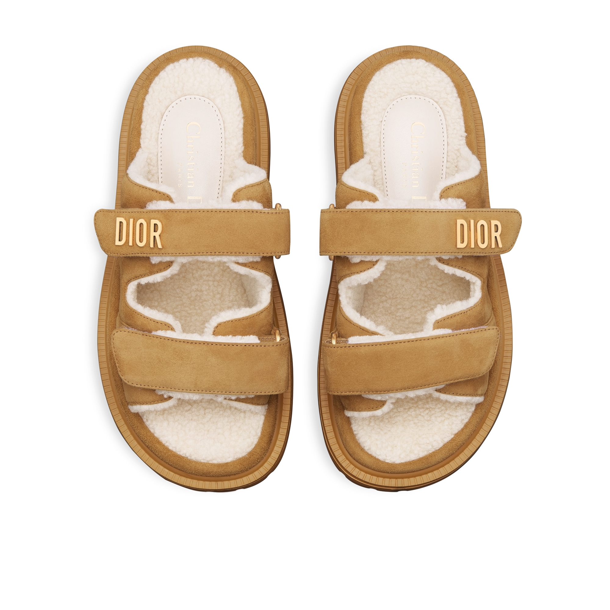 Dioract 凉拖 米色绒面羊皮革 E06