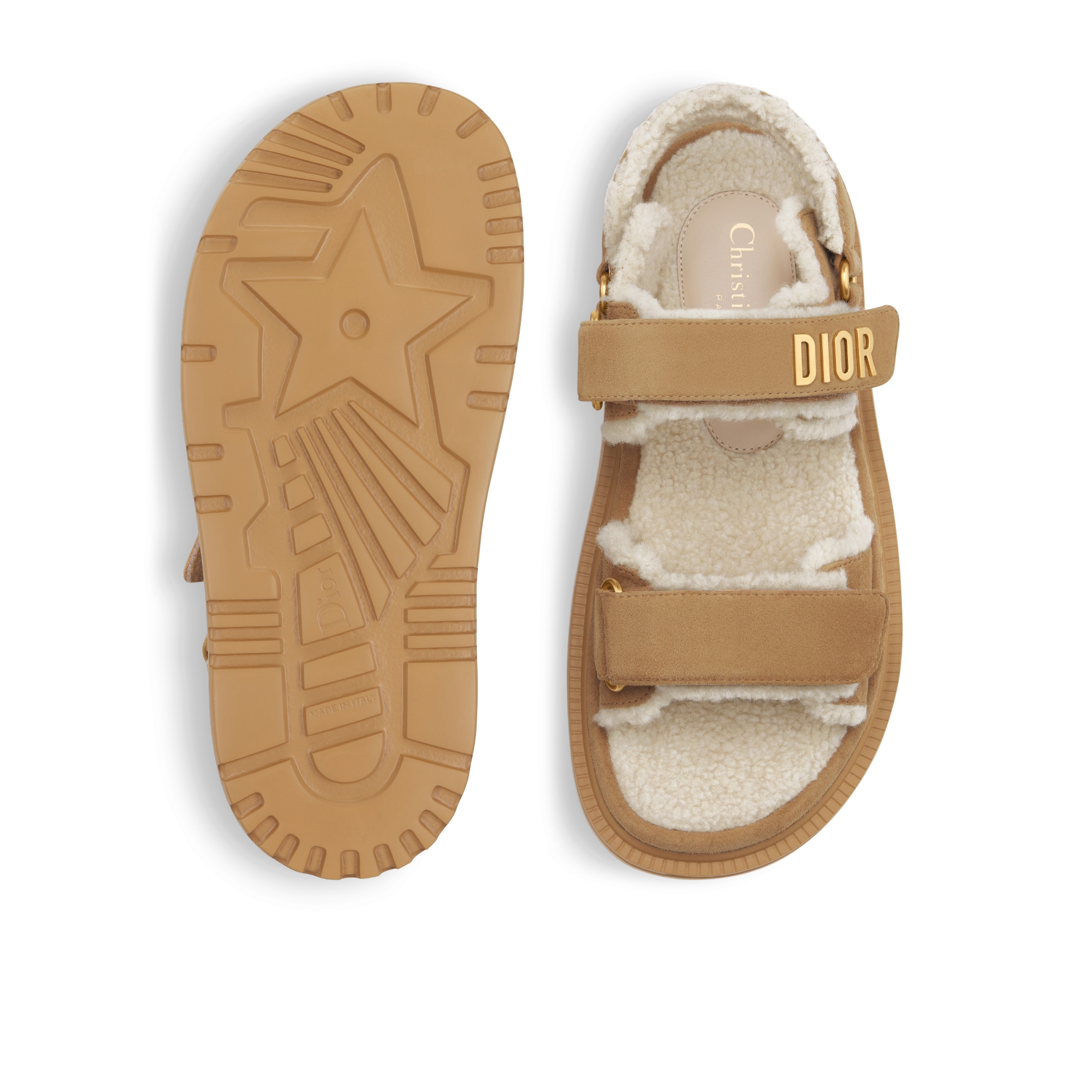 Dioract 凉鞋 米色绒面羊皮革 E07