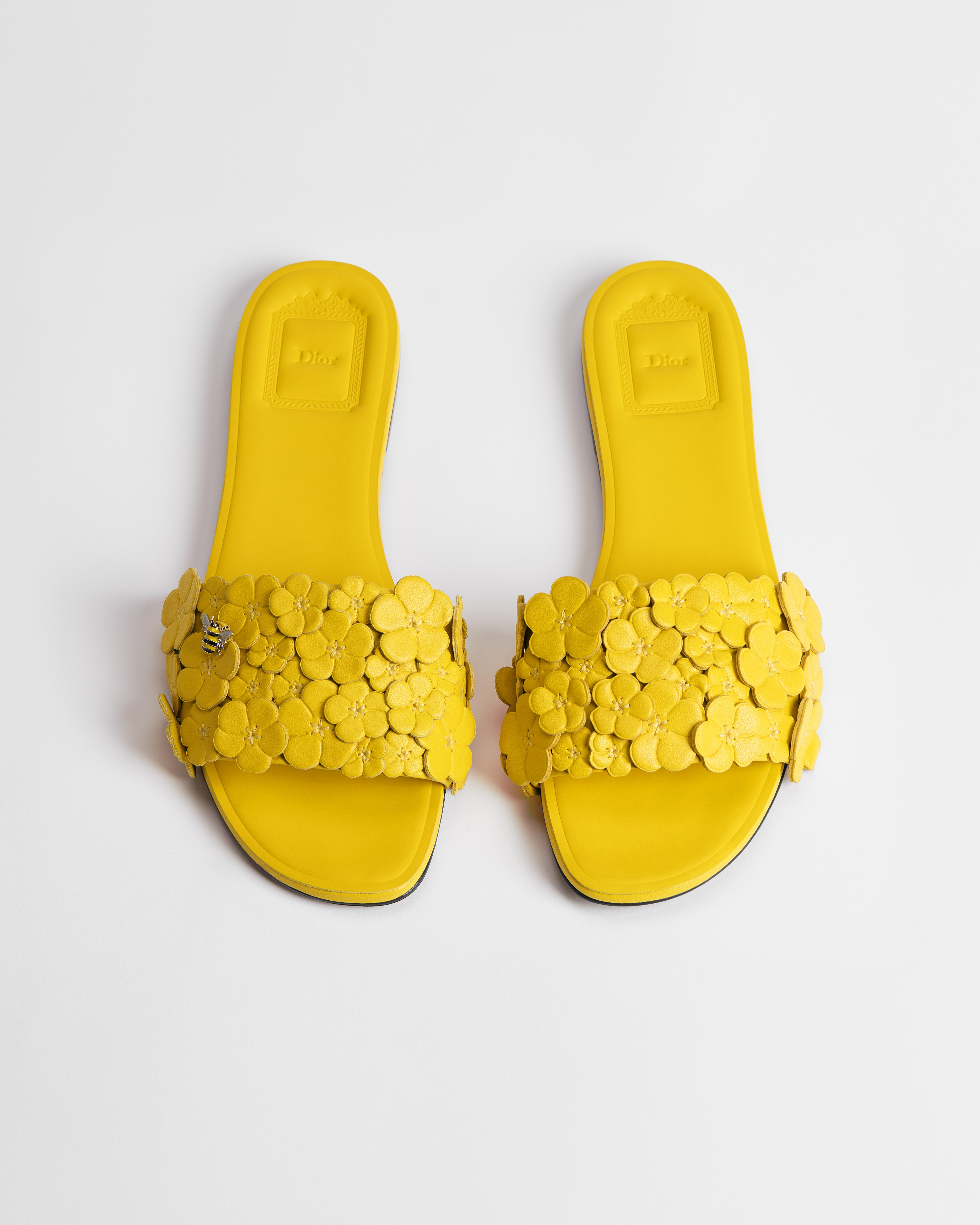 Dior Bloom 凉拖 羊皮革 Dior Buttercup 图案刺绣 E06