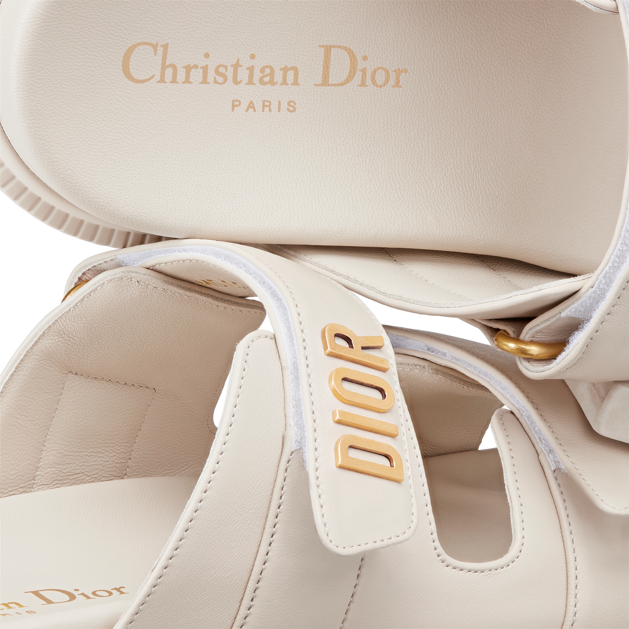 Dioract 凉拖 白色羊皮革 E09