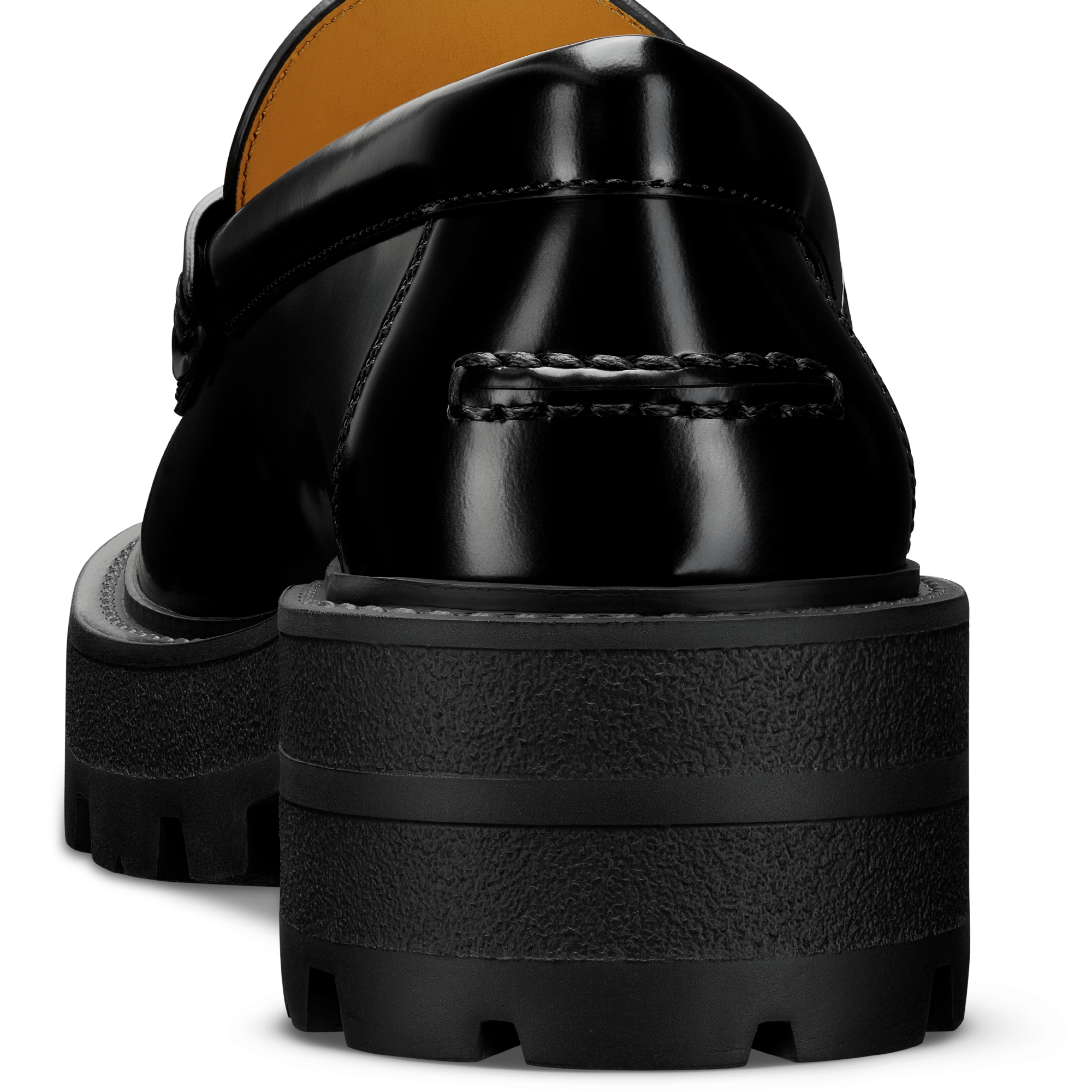 Dior Boy 厚底乐福鞋 黑色光面牛皮革 E09