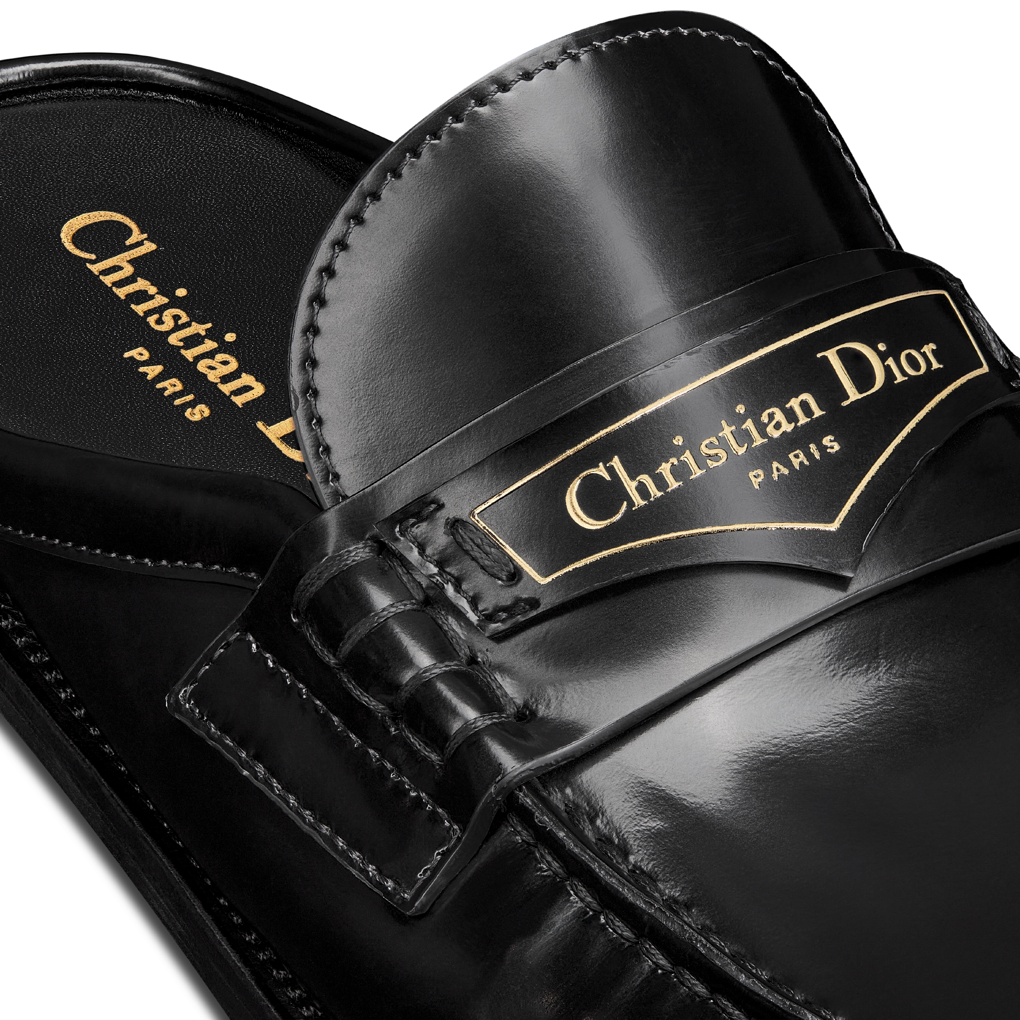 Dior Boy 穆勒鞋 黑色磨砂牛皮革 E09