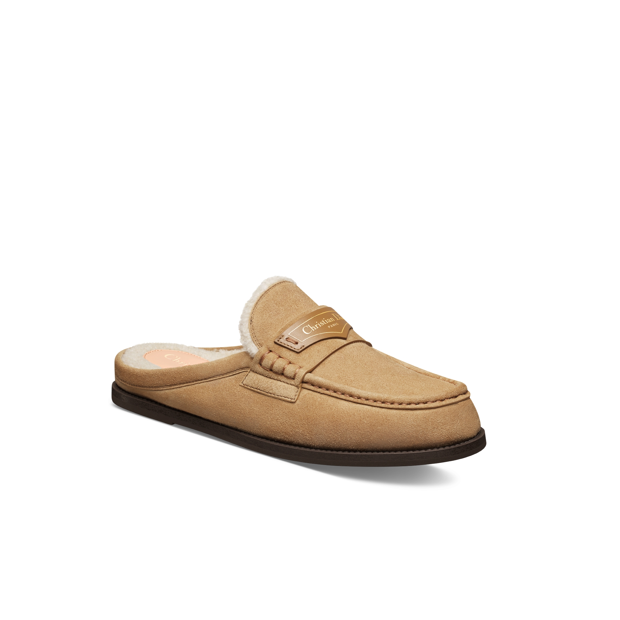 Dior Boy 穆勒鞋 米色绒面羊皮革 E03