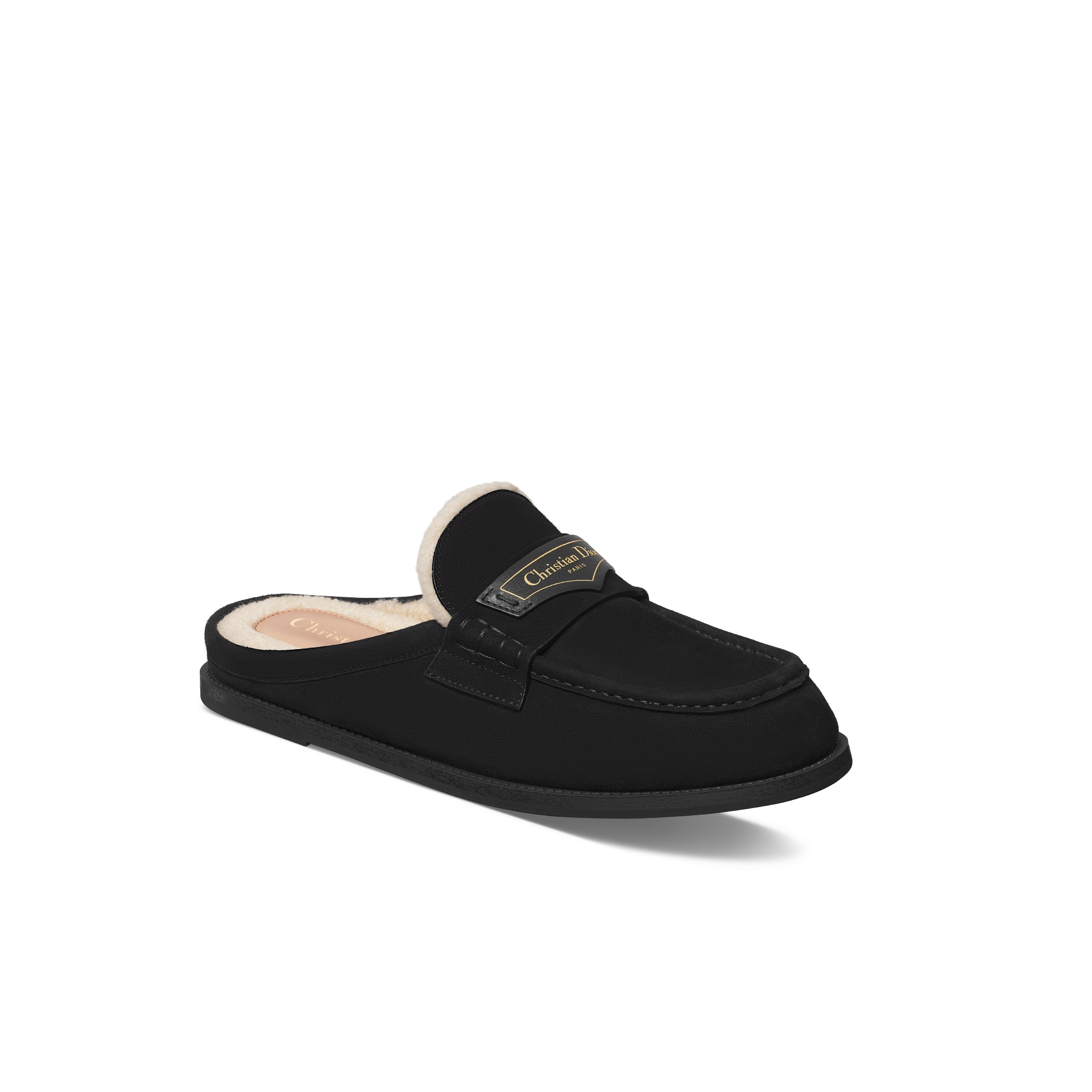 Dior Boy 穆勒鞋 黑色绒面羊皮革 E03