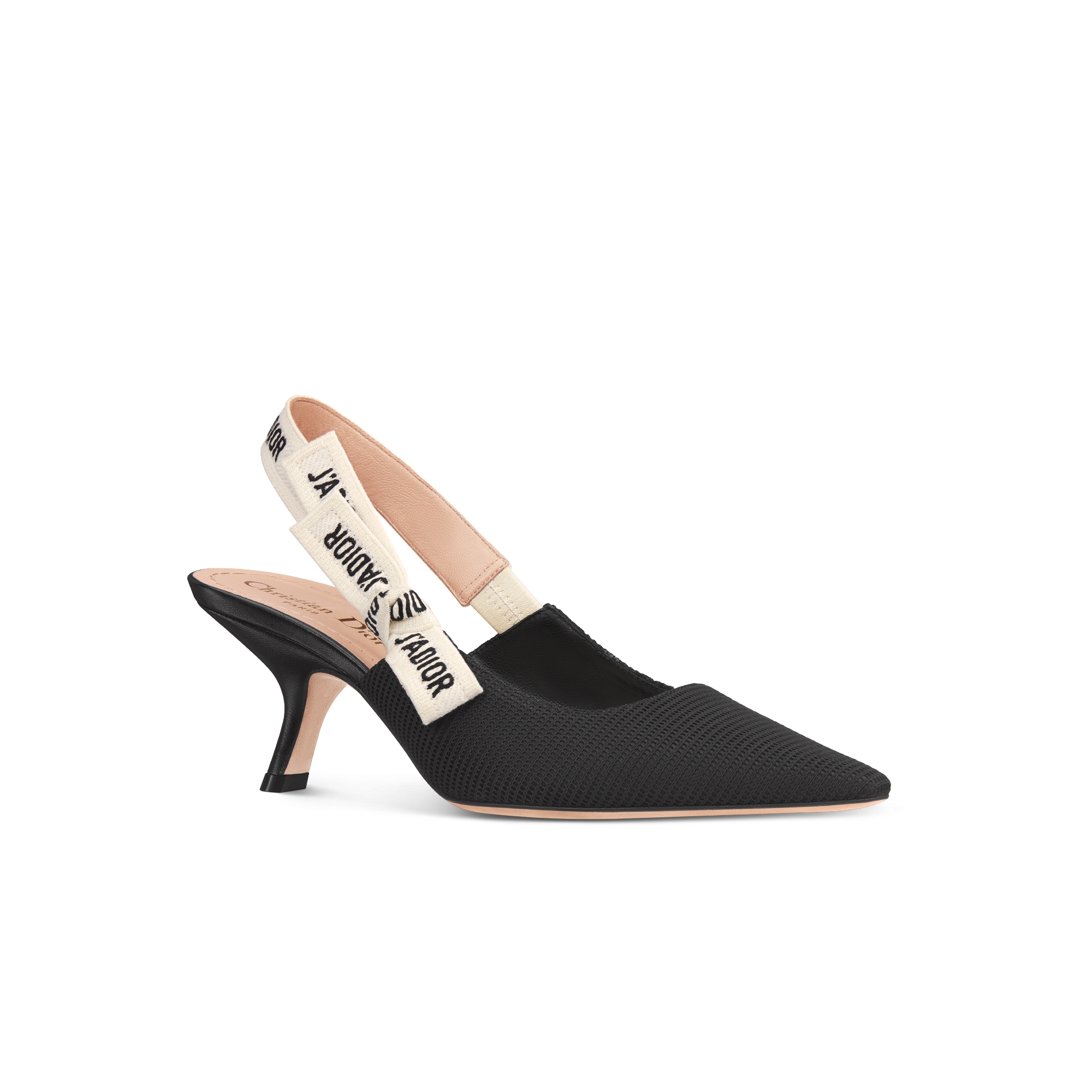 J'Adior 露跟高跟鞋 黑色科技面料 E03