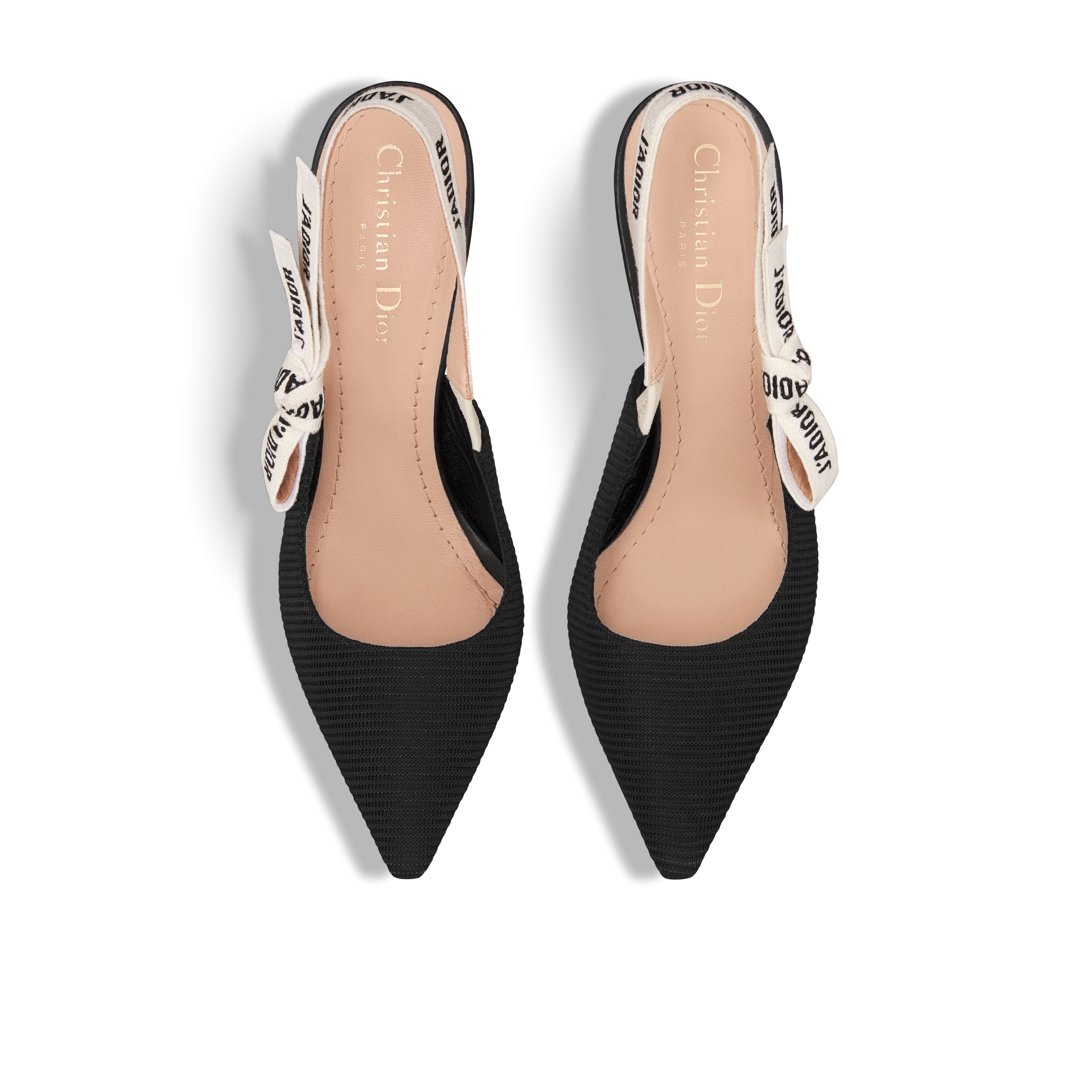 J'Adior 露跟高跟鞋 黑色科技面料 E06
