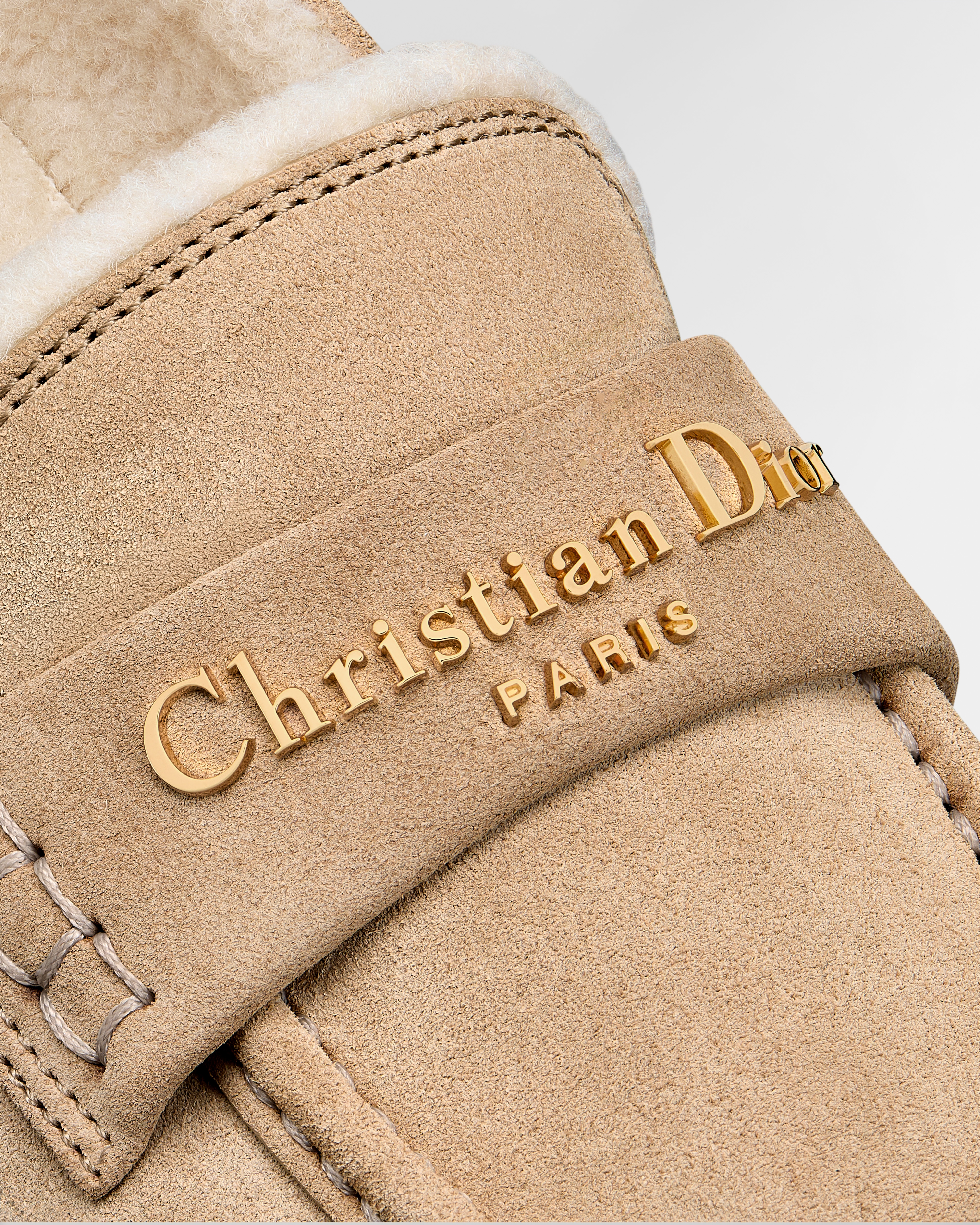 DiorAlps Dior Boy 乐福鞋 绳米色绒面牛皮革 E09