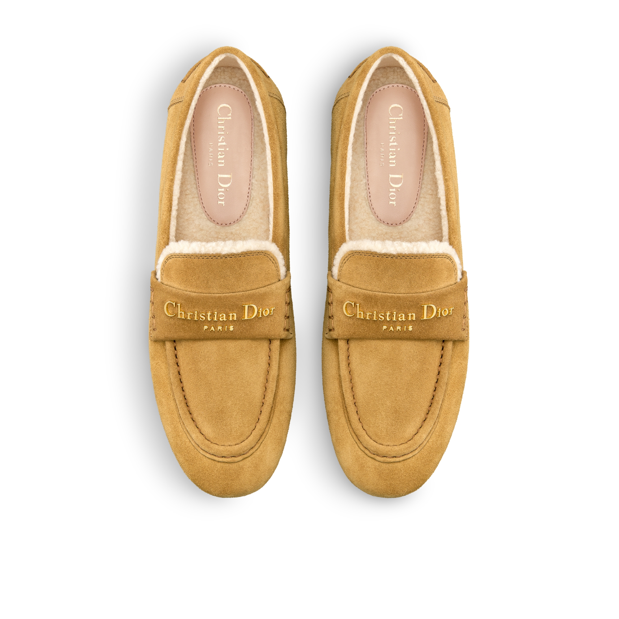 DiorAlps Dior Boy 乐福鞋 驼色绒面牛皮革 E06