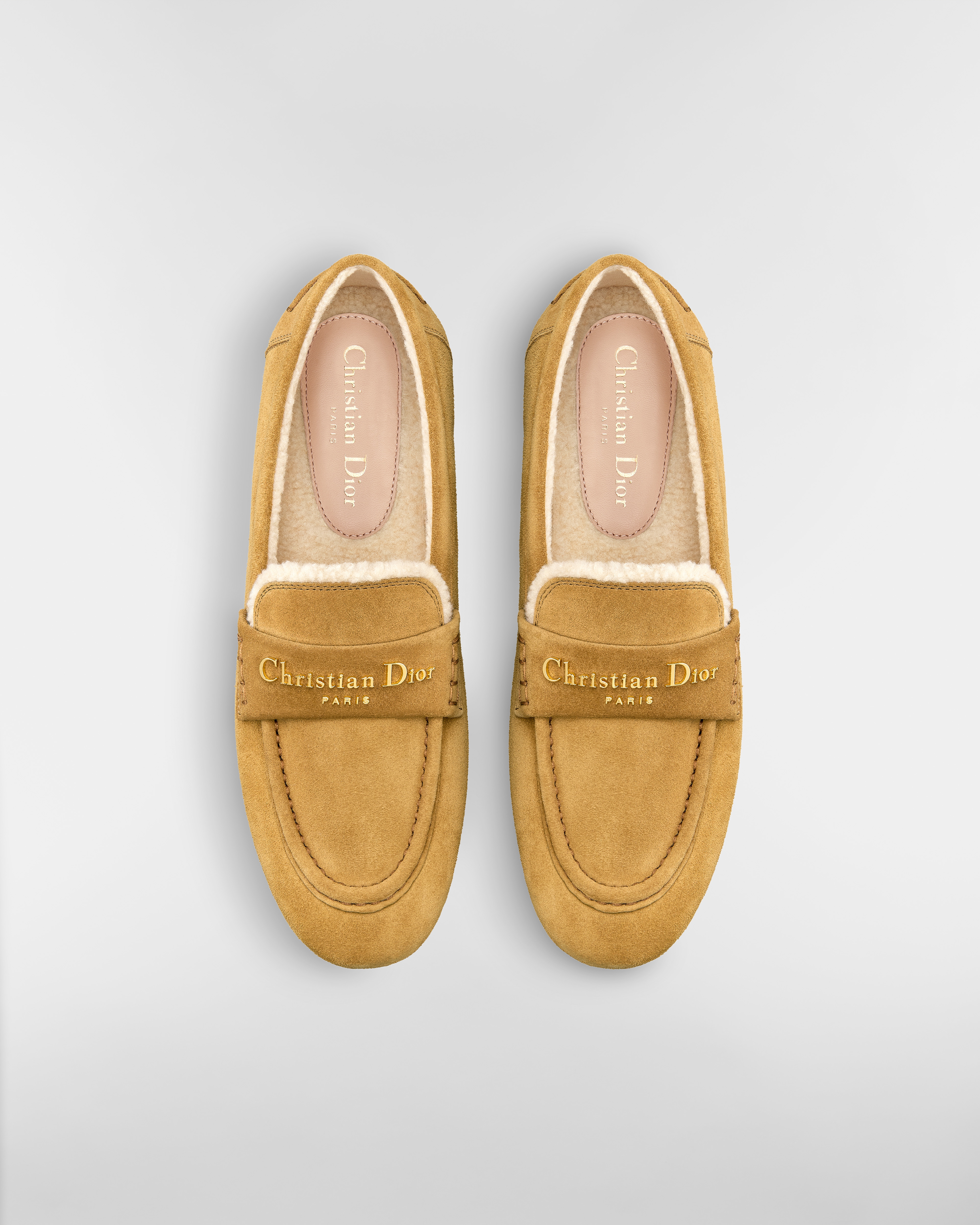 DiorAlps Dior Boy 乐福鞋 驼色绒面牛皮革 E06
