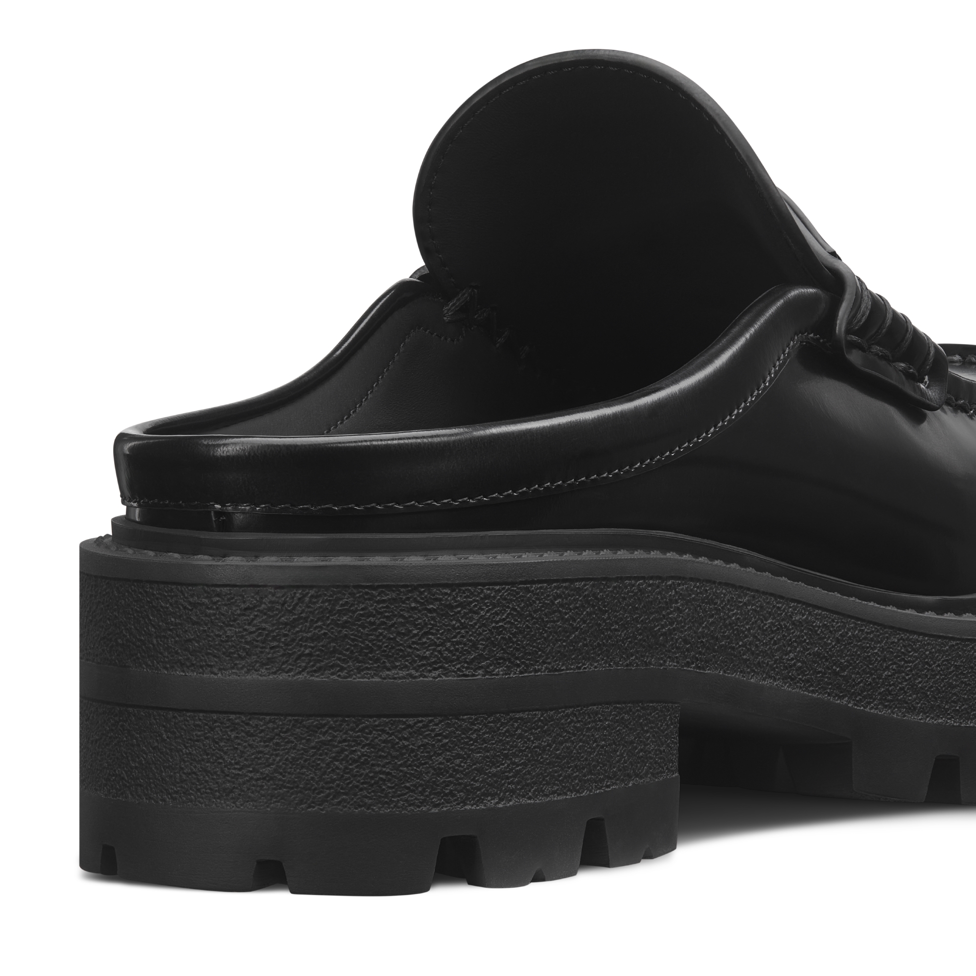 Dior Boy 穆勒鞋 黑色光面牛皮革 E09