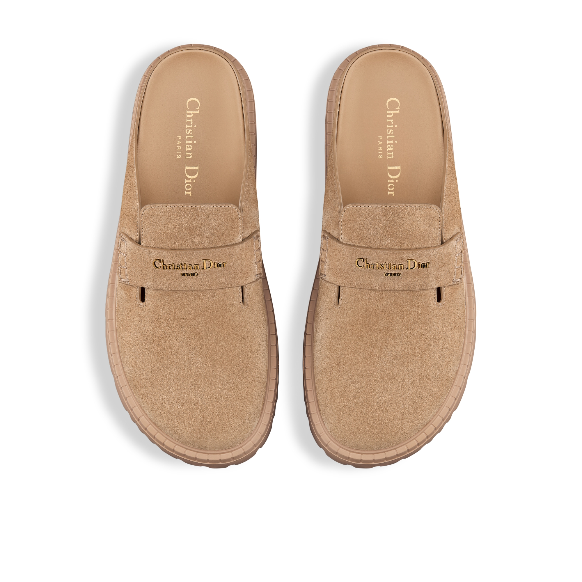 Dior Boy 穆勒鞋 绳米色绒面牛皮革 E06