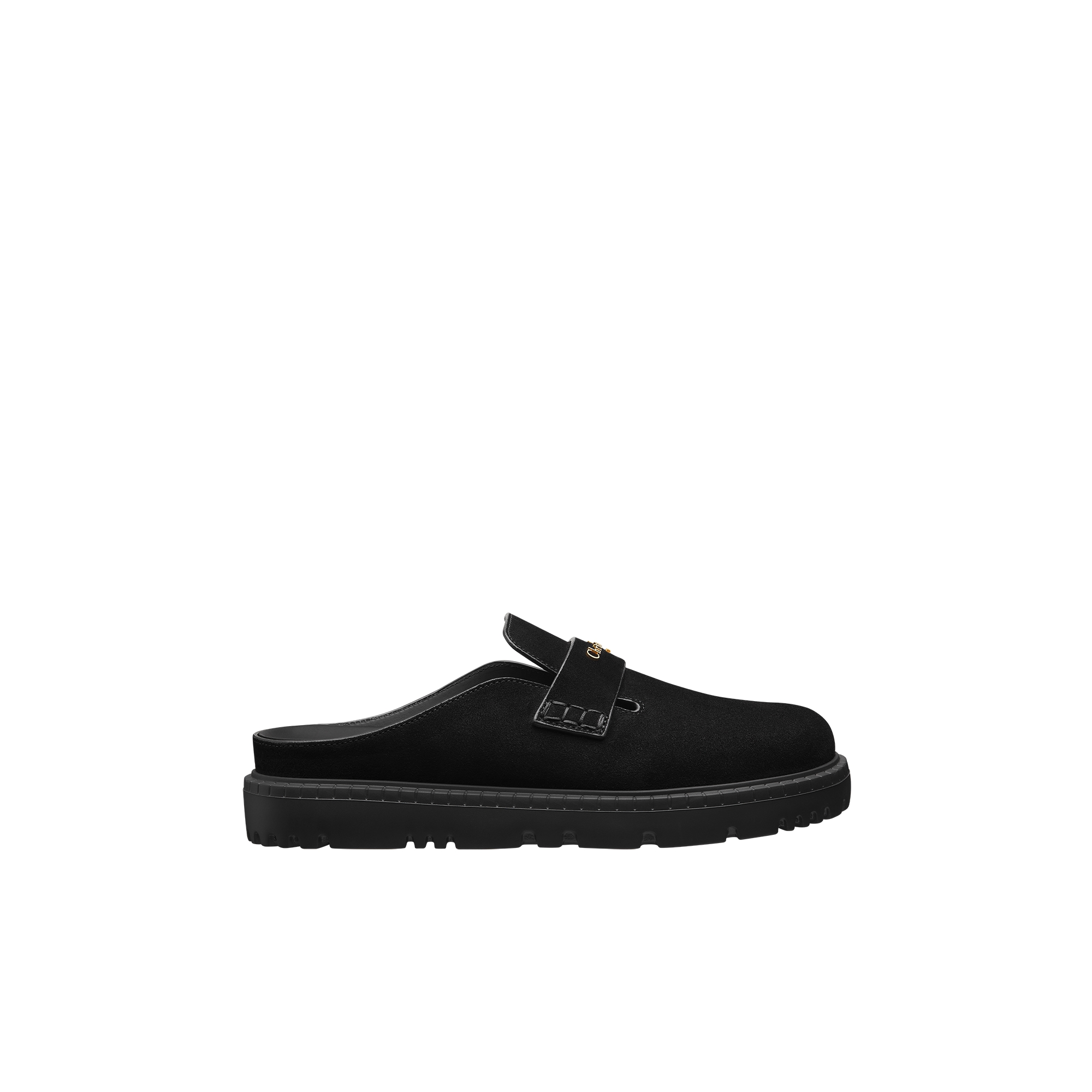  黑色绒面牛皮革