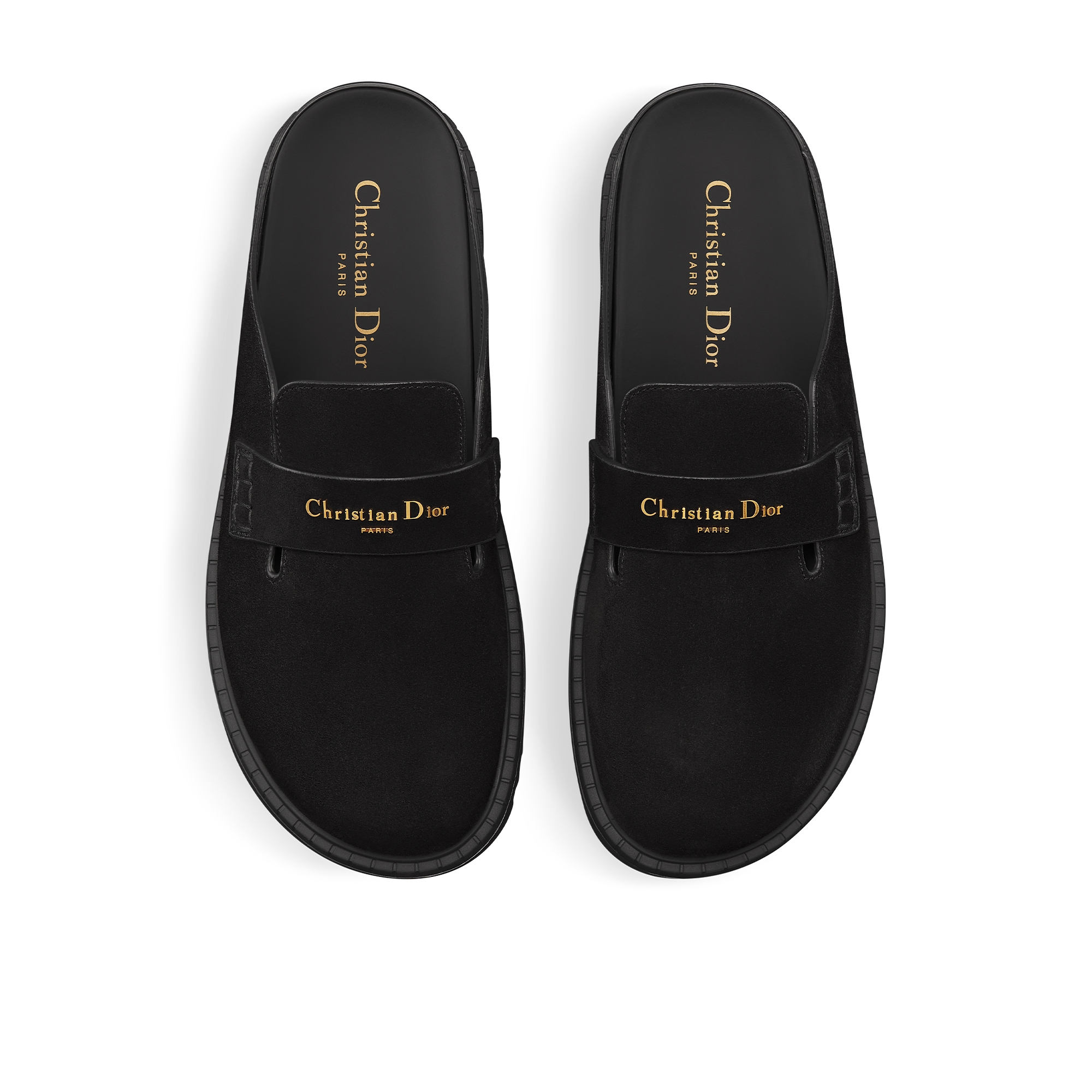 Dior Boy 穆勒鞋 黑色绒面牛皮革 E06