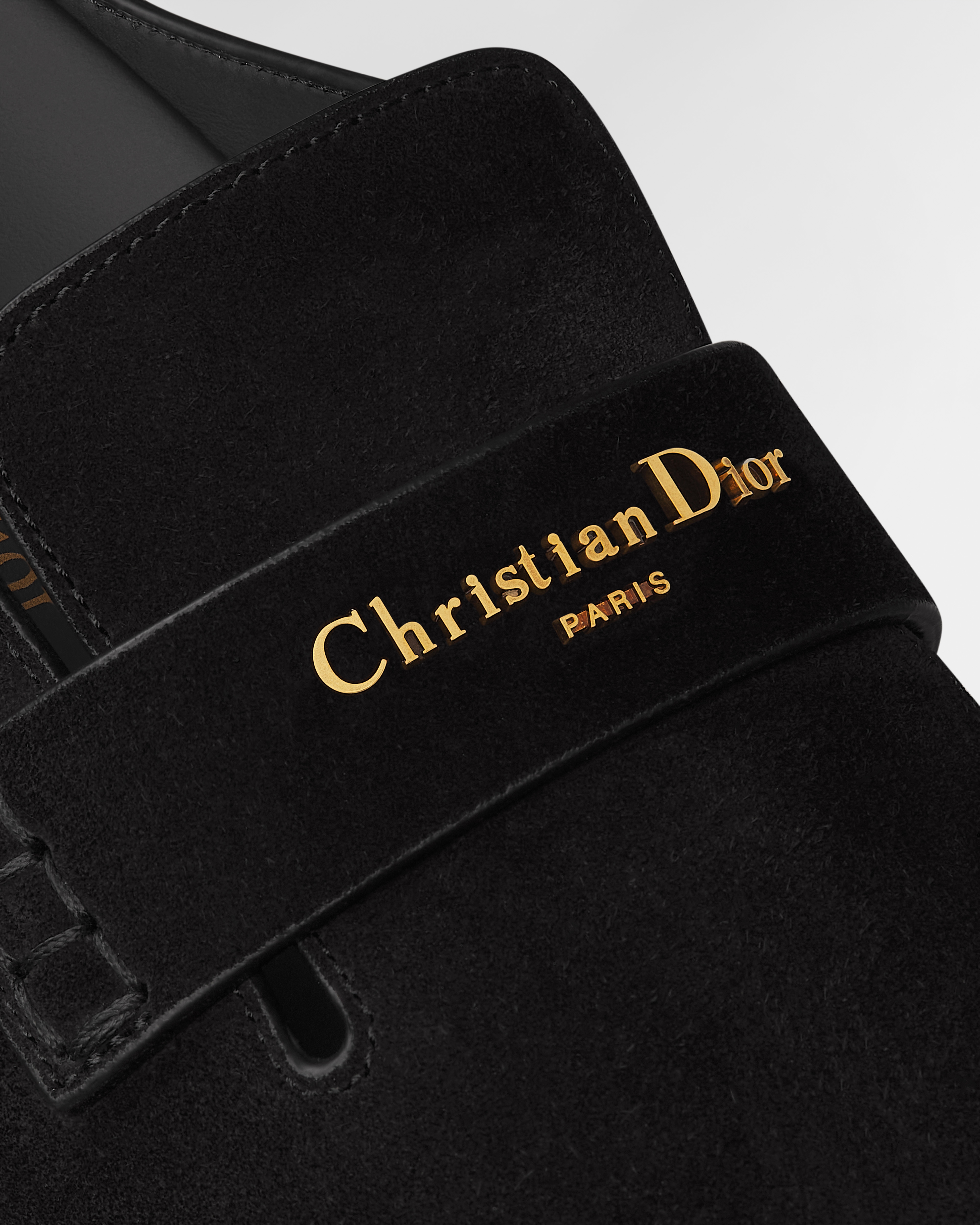 Dior Boy 穆勒鞋 黑色绒面牛皮革 E09