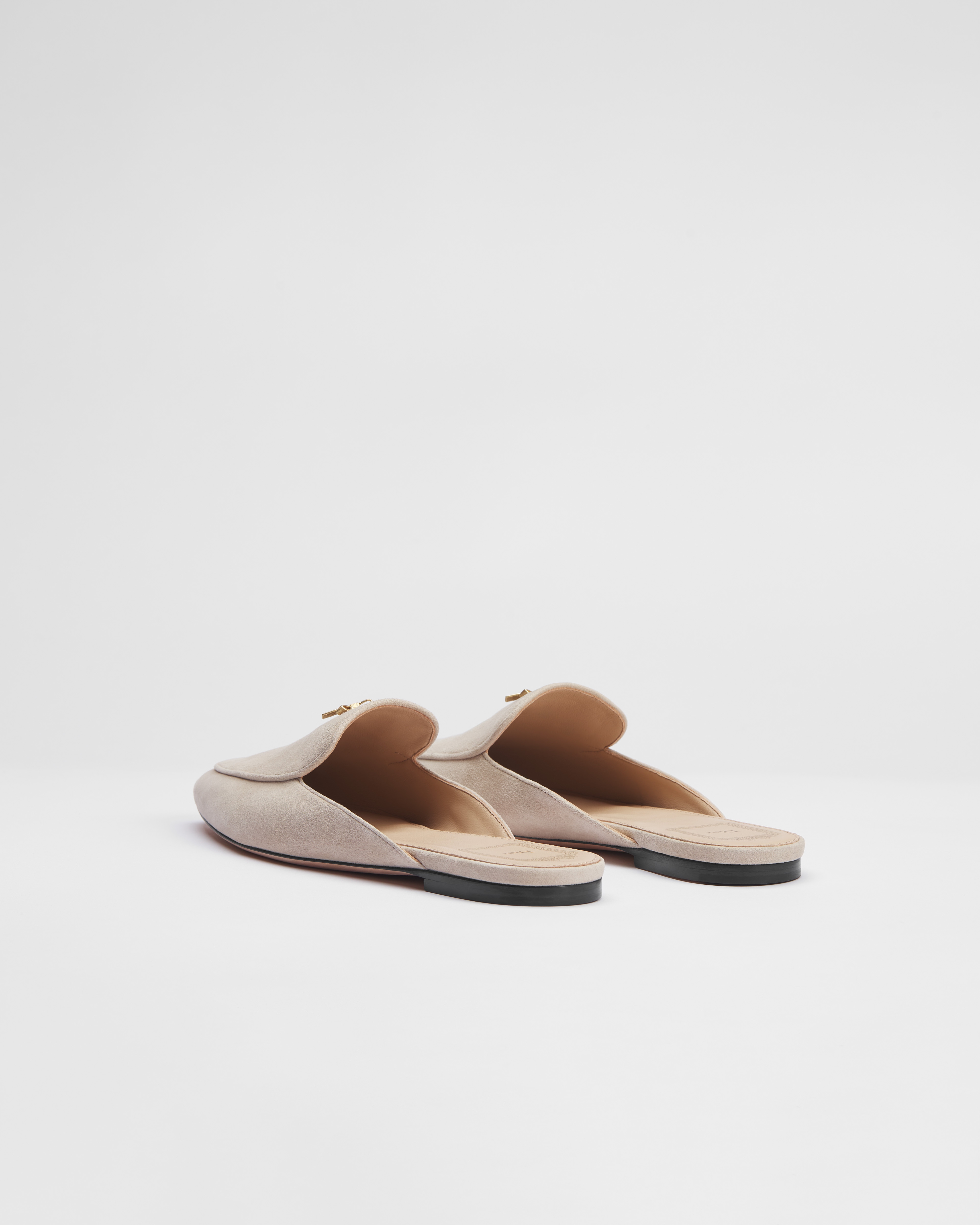 Dior Or Baby Bow 穆勒鞋 绳米色绒面羊皮革 E05