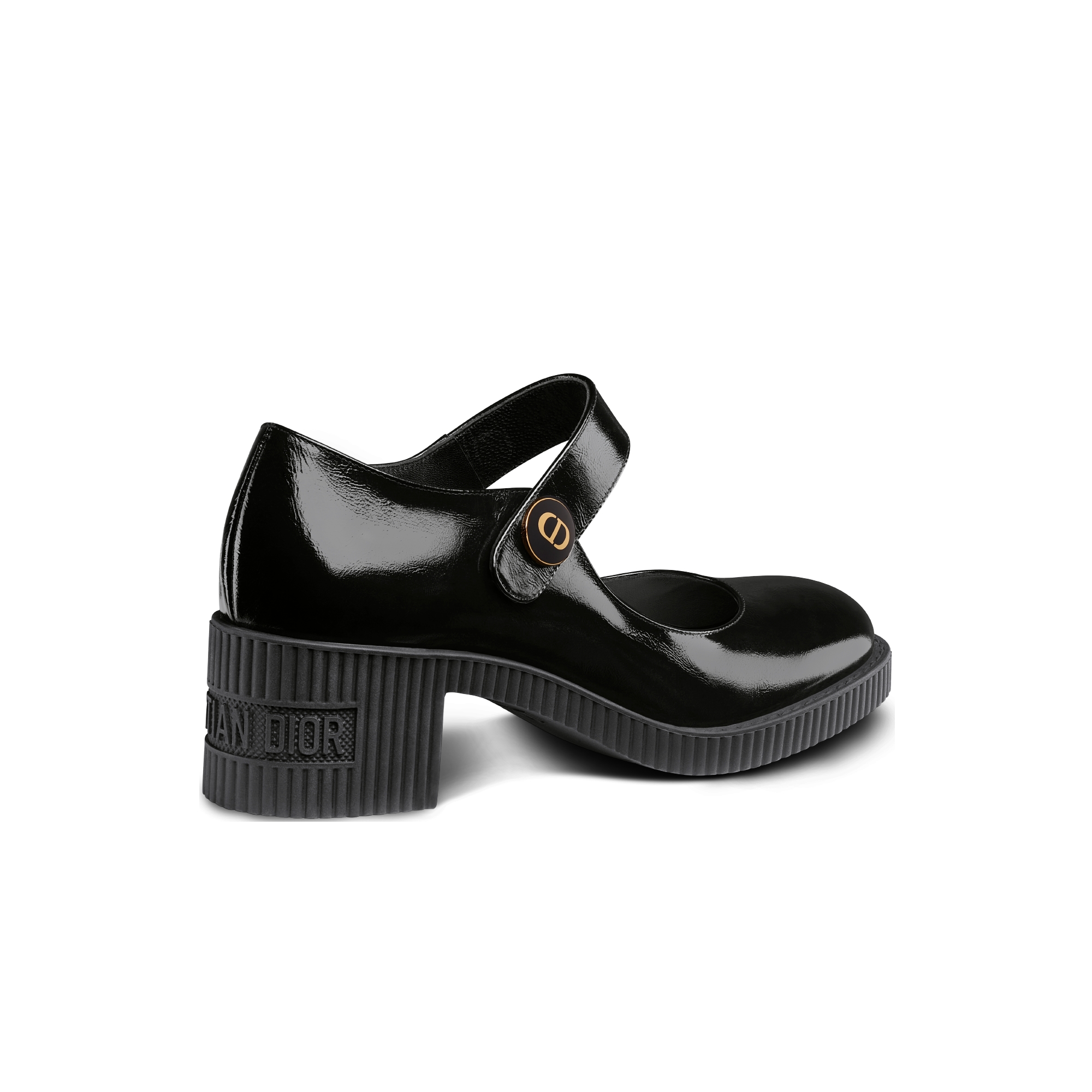 D-Doll 高跟鞋 黑色光泽牛皮革 E05