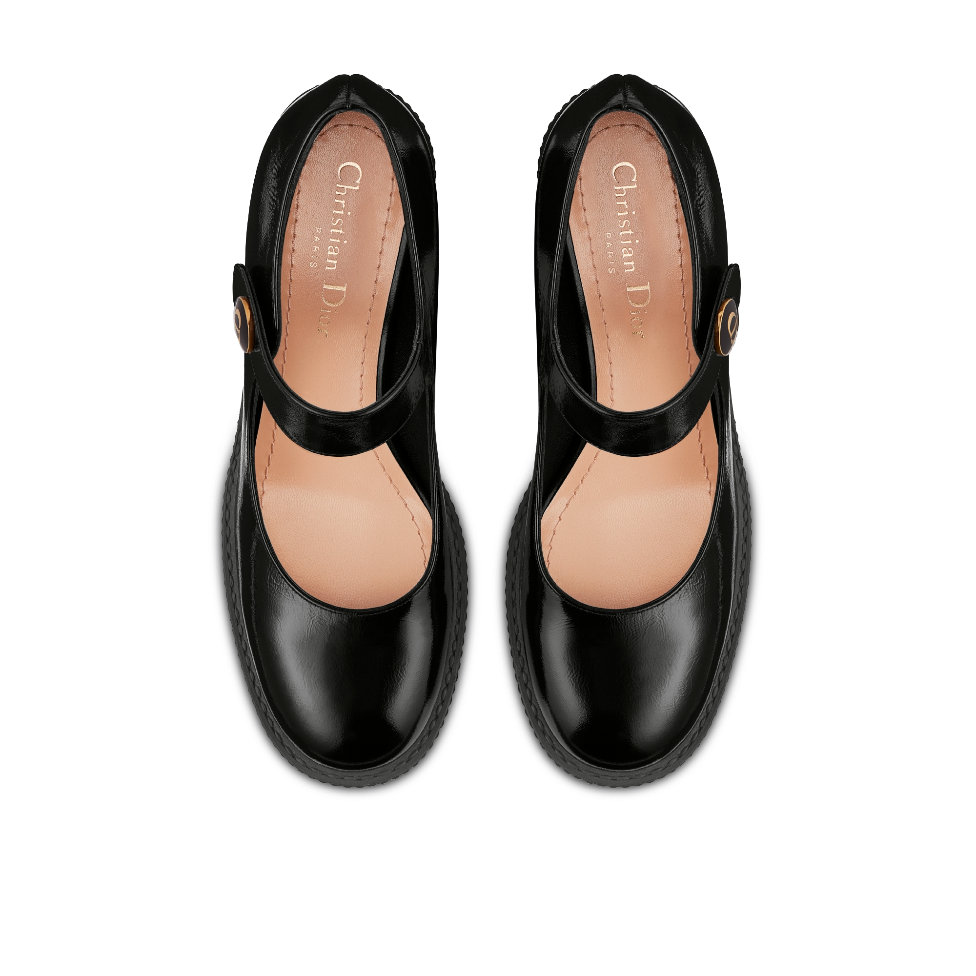 D-Doll 高跟鞋 黑色光泽牛皮革 E06