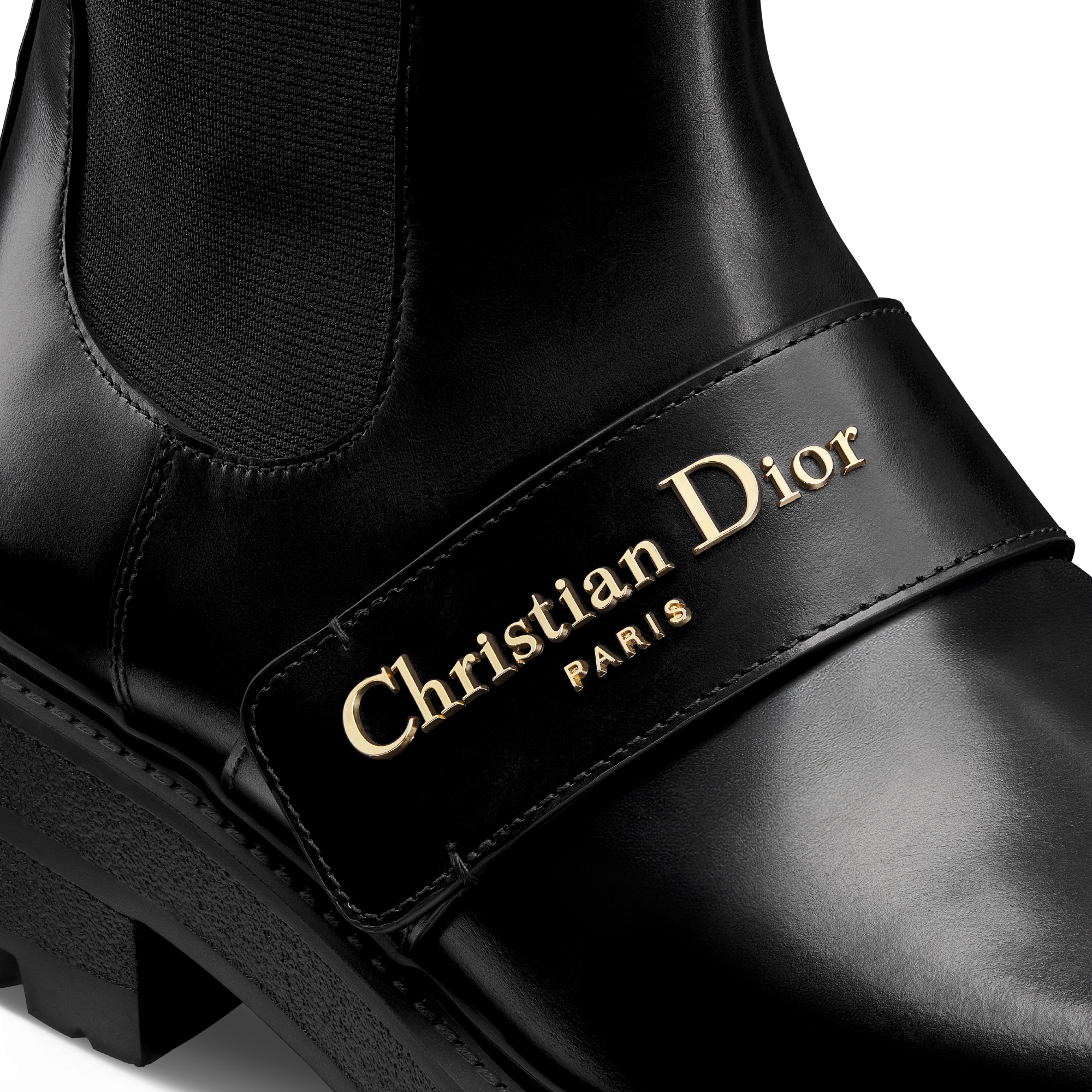 D-Quest 及踝靴 黑色牛皮革 E09