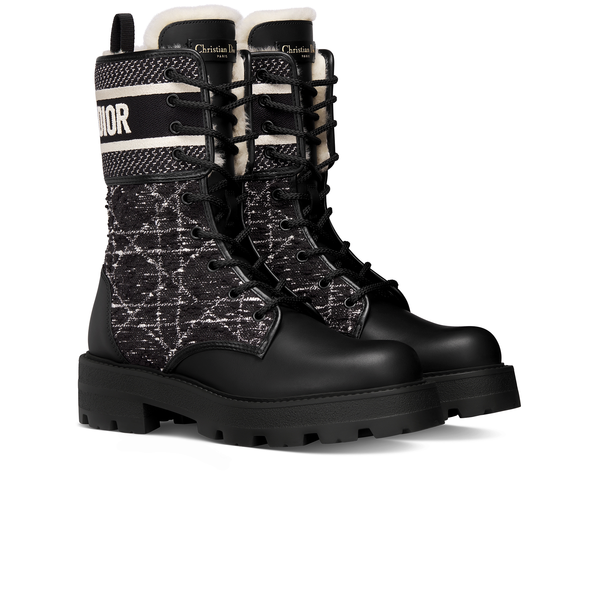 美品 Christian Dior ブーツ サイドジップ カナージュステッチ 黒 美品 Christian Dior ブーツ サイドジップ カナージュステッチ 黒