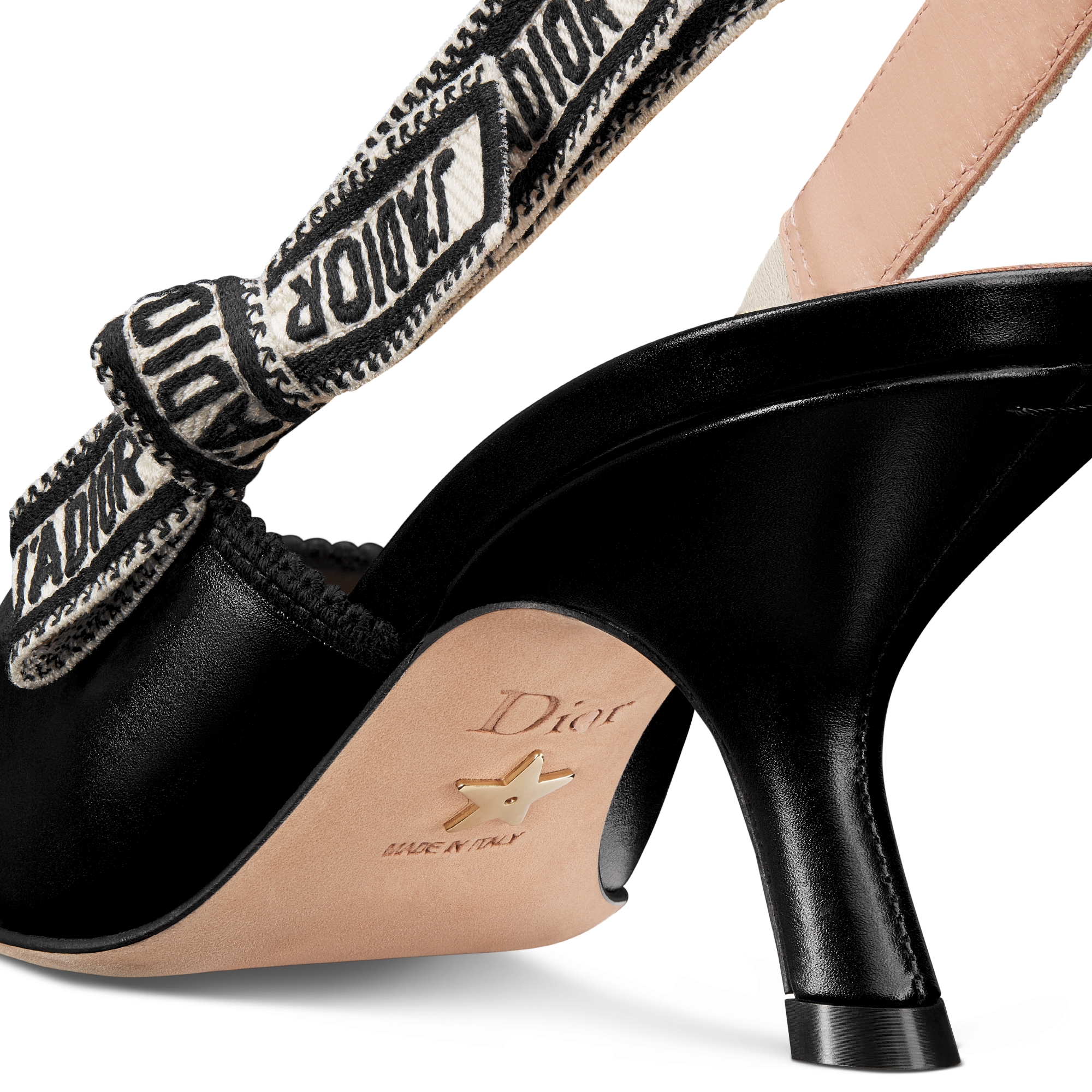 J'Adior 露跟高跟鞋 黑色牛皮革 E09