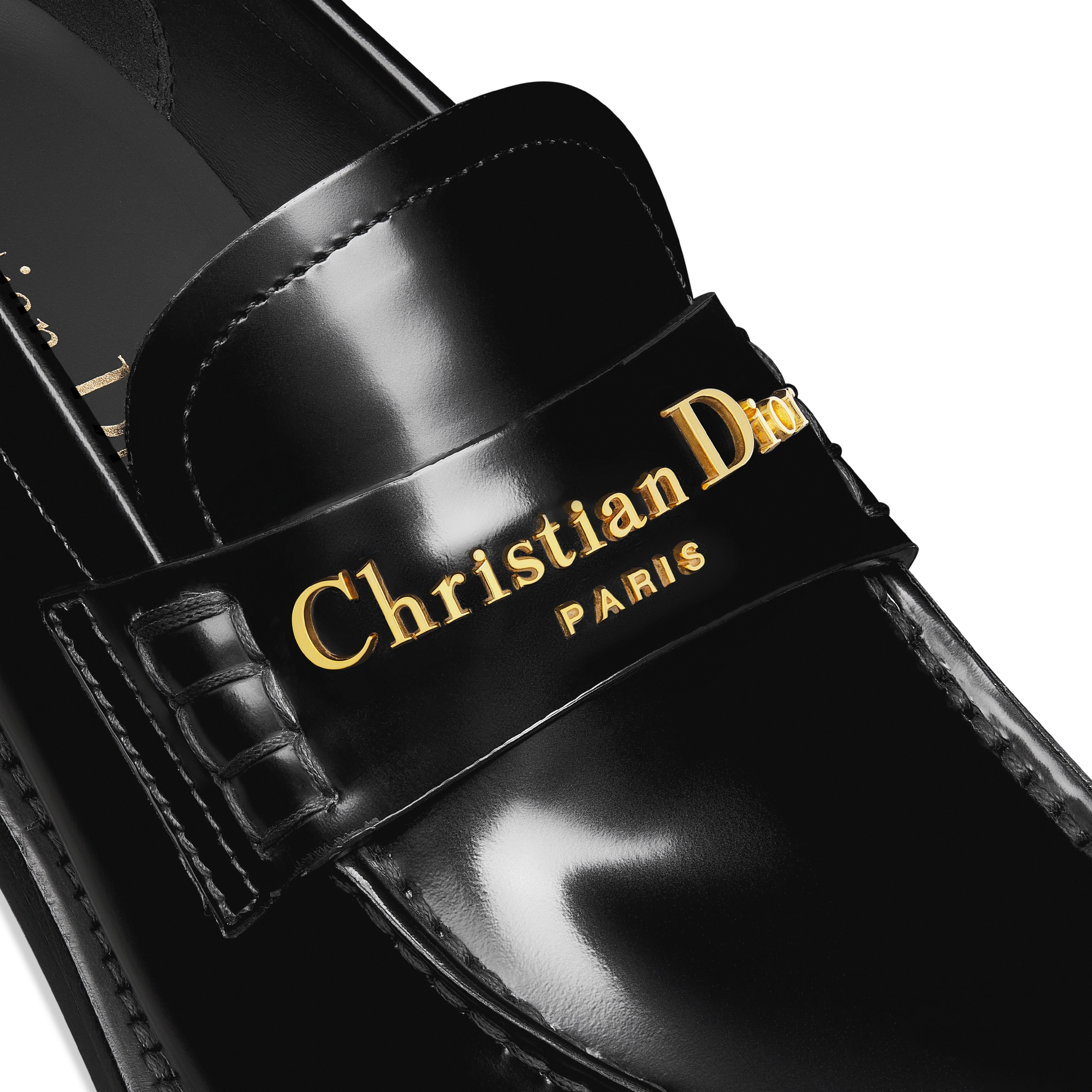 Dior Boy 高跟鞋 黑色光面牛皮革 E09